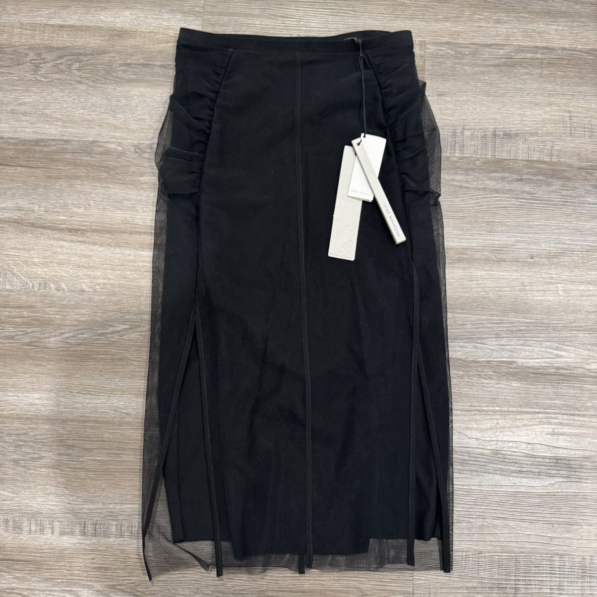 Rick Owens Rick Owens Collage Knee Length Skirt Tulle in Black Size 28" / US 6 / IT 42 - 1 Thumbnail