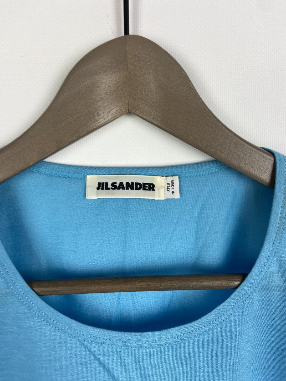 Jil Sander Jil Sander Women's Blue Crewn Neck T-Shirt Sz M Size S / US 4 / IT 40 - 3 Thumbnail