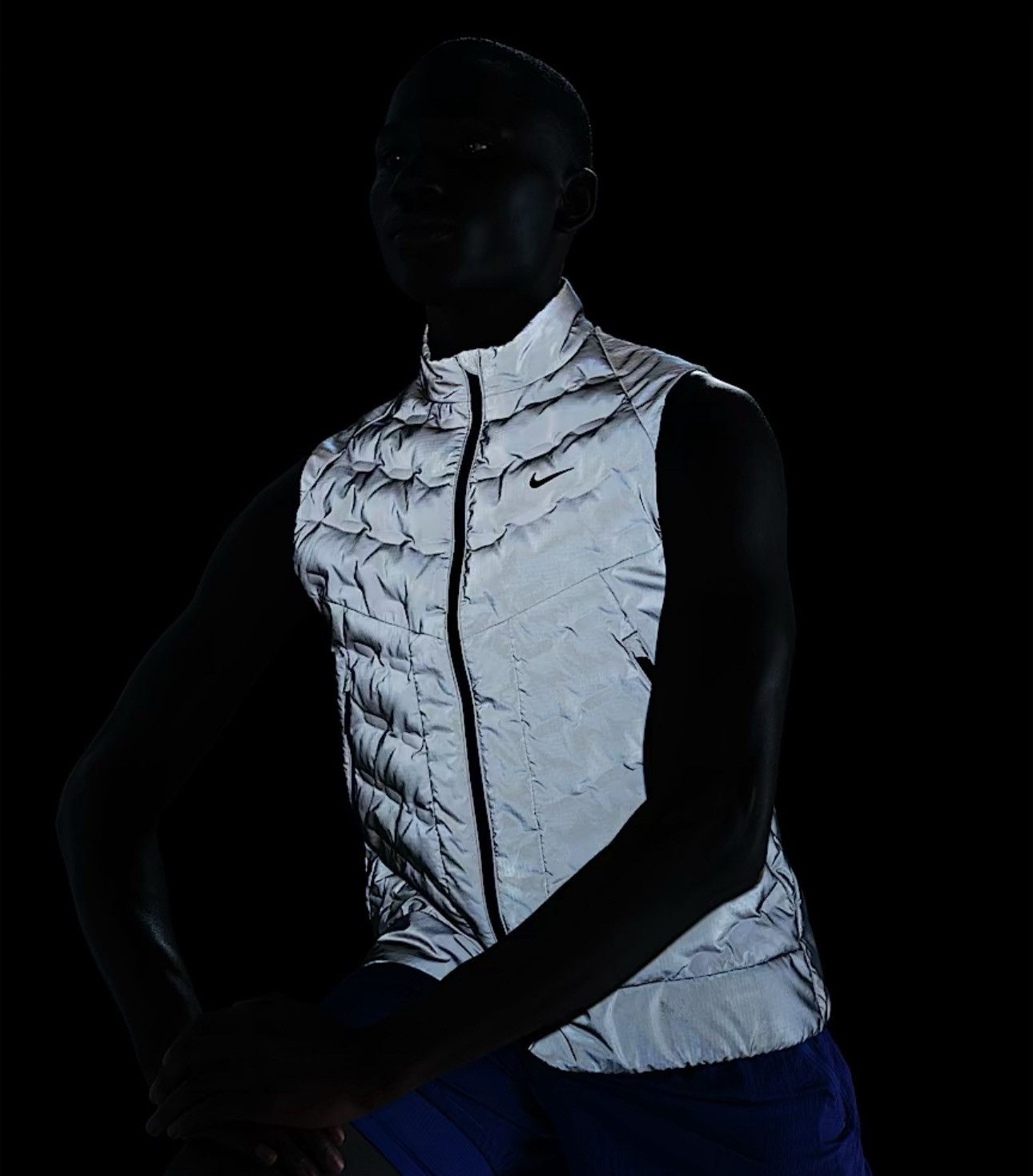 Nike Nike Therma-Fit ADV Reflective Sliver Running Vest Size US S / EU 44-46 / 1 - 1 Thumbnail