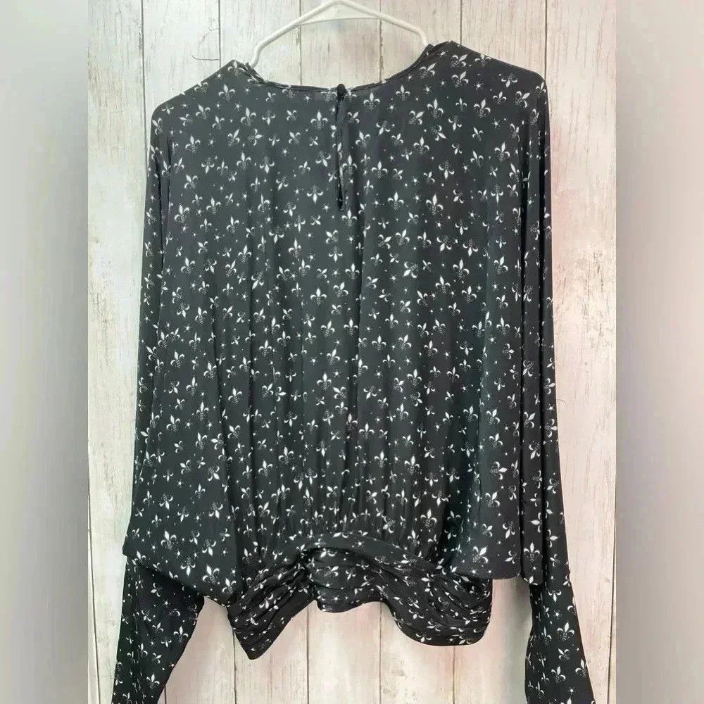 Redemption Redemption 100% silk blouse size12 black/special occasion Size XL / US 12-14 / IT 48-50 - 8 Thumbnail