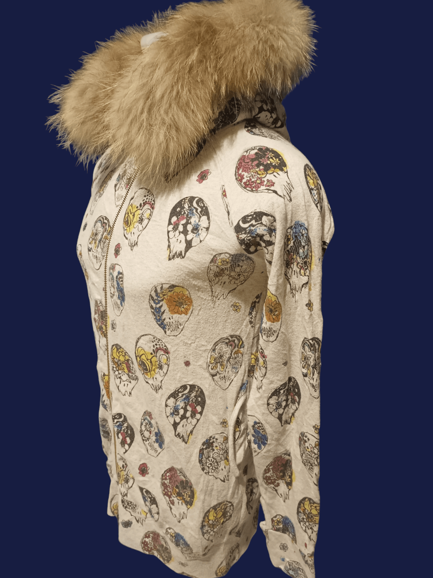 If Six Was Nine × Japanese Brand × Le Grande Bleu (L.G.B.) SCOLAR Skulls Fur Hoodie Size US M / EU 48-50 / 2 - 7 Thumbnail