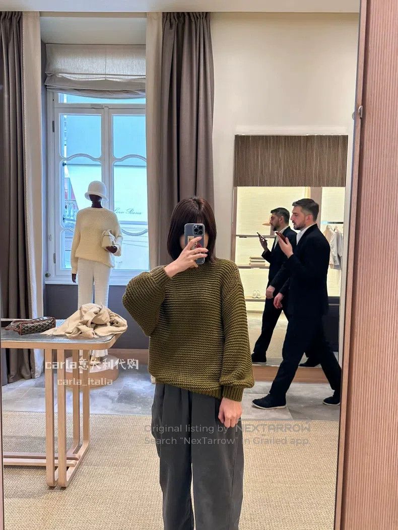 Loro Piana Loro Piana 24 Spring/Summer Coarse Knit Sweater with Lante Size S / US 4 / IT 40 - 2 Thumbnail
