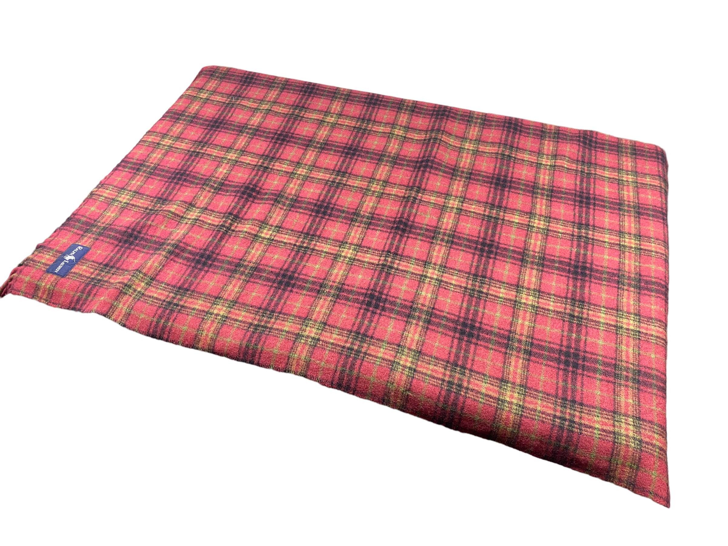 Ralph Lauren × Vintage Ralph Lauren scarf Checkered Pure New Wool Vintage Scarves Size ONE SIZE - 9 Thumbnail