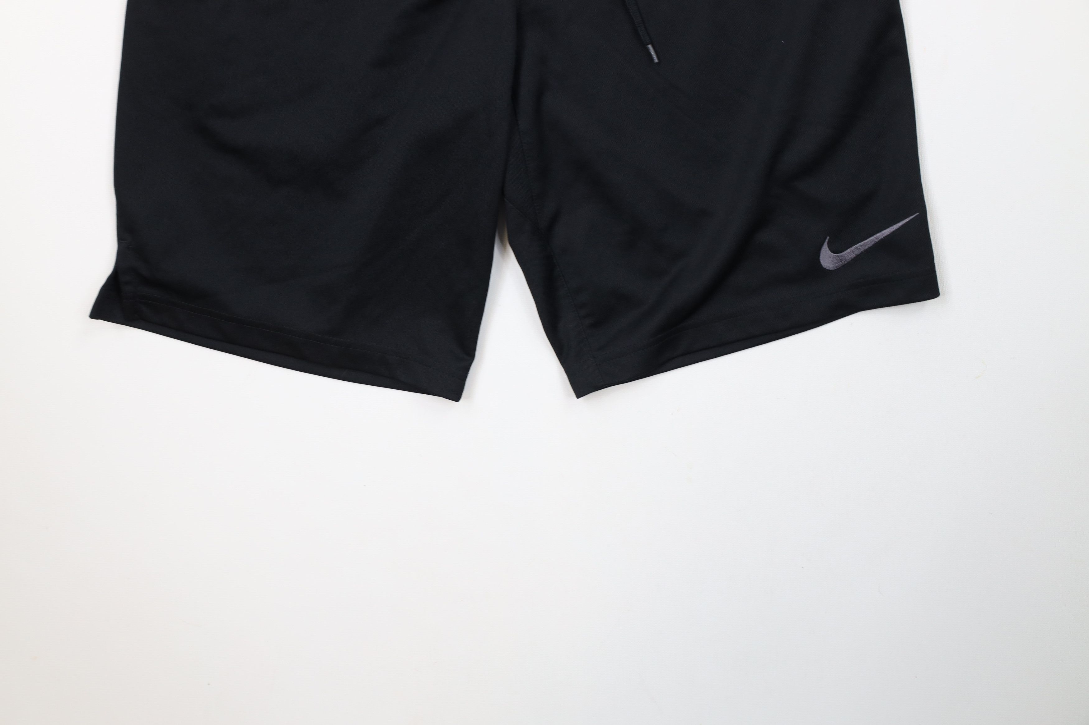 Nike × Vintage Vintage Y2K Nike Above Knee Big Swoosh Gym Shorts Black Size US 30 / EU 46 - 4 Thumbnail