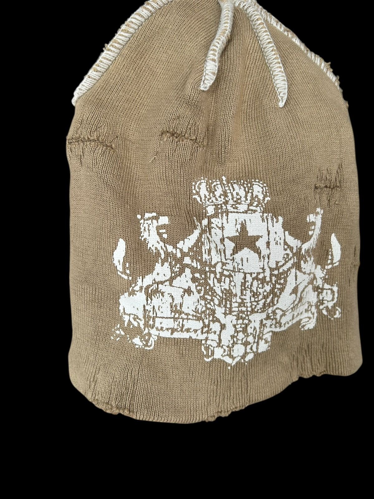 Japanese Brand × Kapital × Vintage Japanese Distressed Punk Bondage Style Beanie Hats Size ONE SIZE - 12 Thumbnail