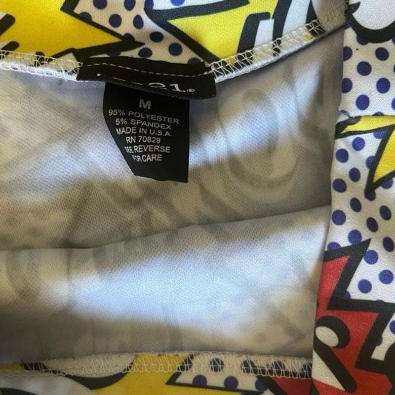rue21 Y2k Comic Pop Art skater skirt Size 30" / US 8 / IT 44 - 3 Thumbnail