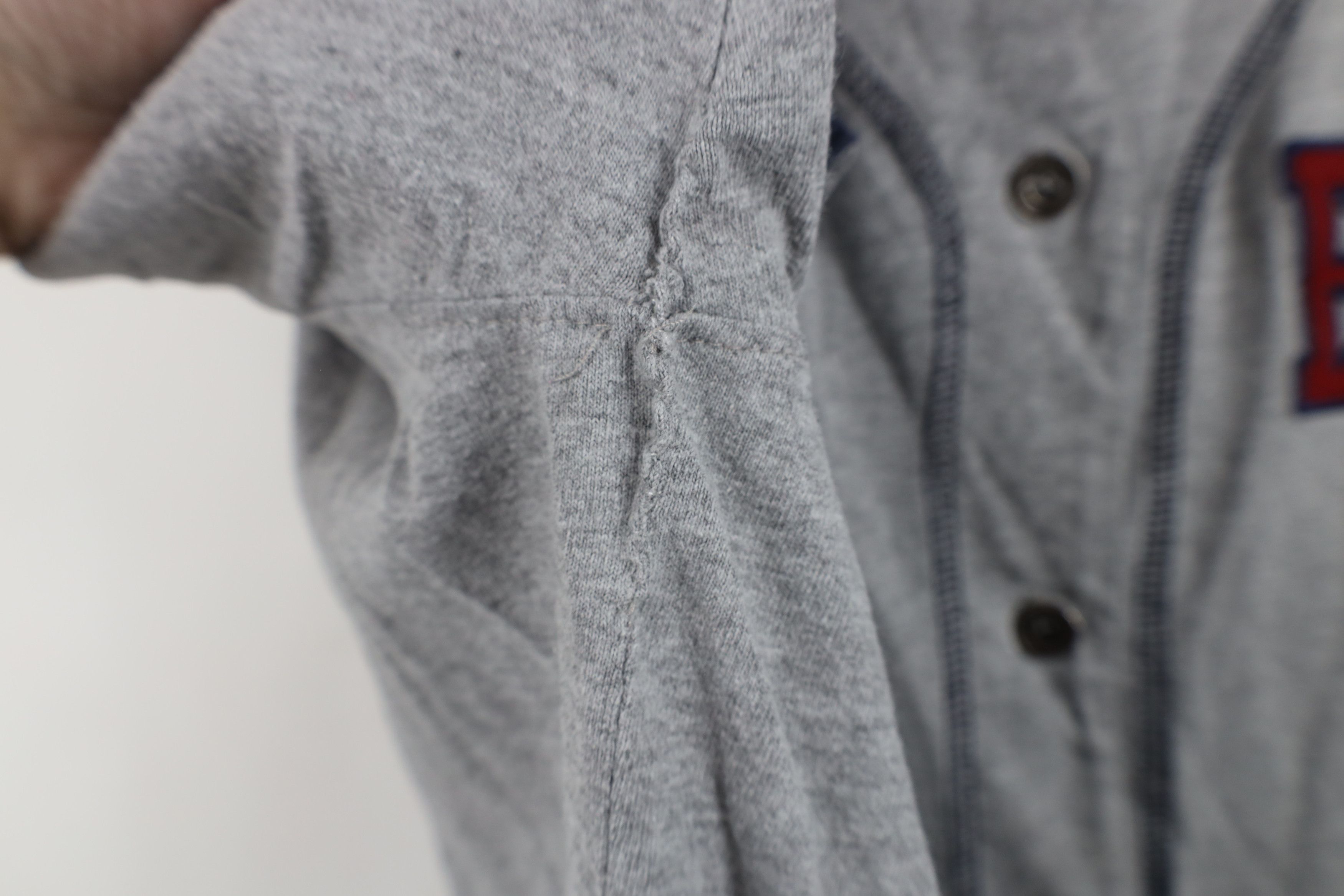 Vintage Vintage 90s Bum Equipment Spell Out Baseball Jersey Gray Size XL / US 12-14 / IT 48-50 - 10 Thumbnail