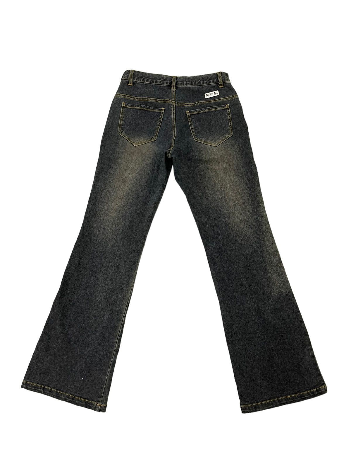 Japanese Brand Flare Jeans Pinky DC Stretch Denim Boot Cut 7🟦8 Size US 28 / EU 44 - 11 Thumbnail