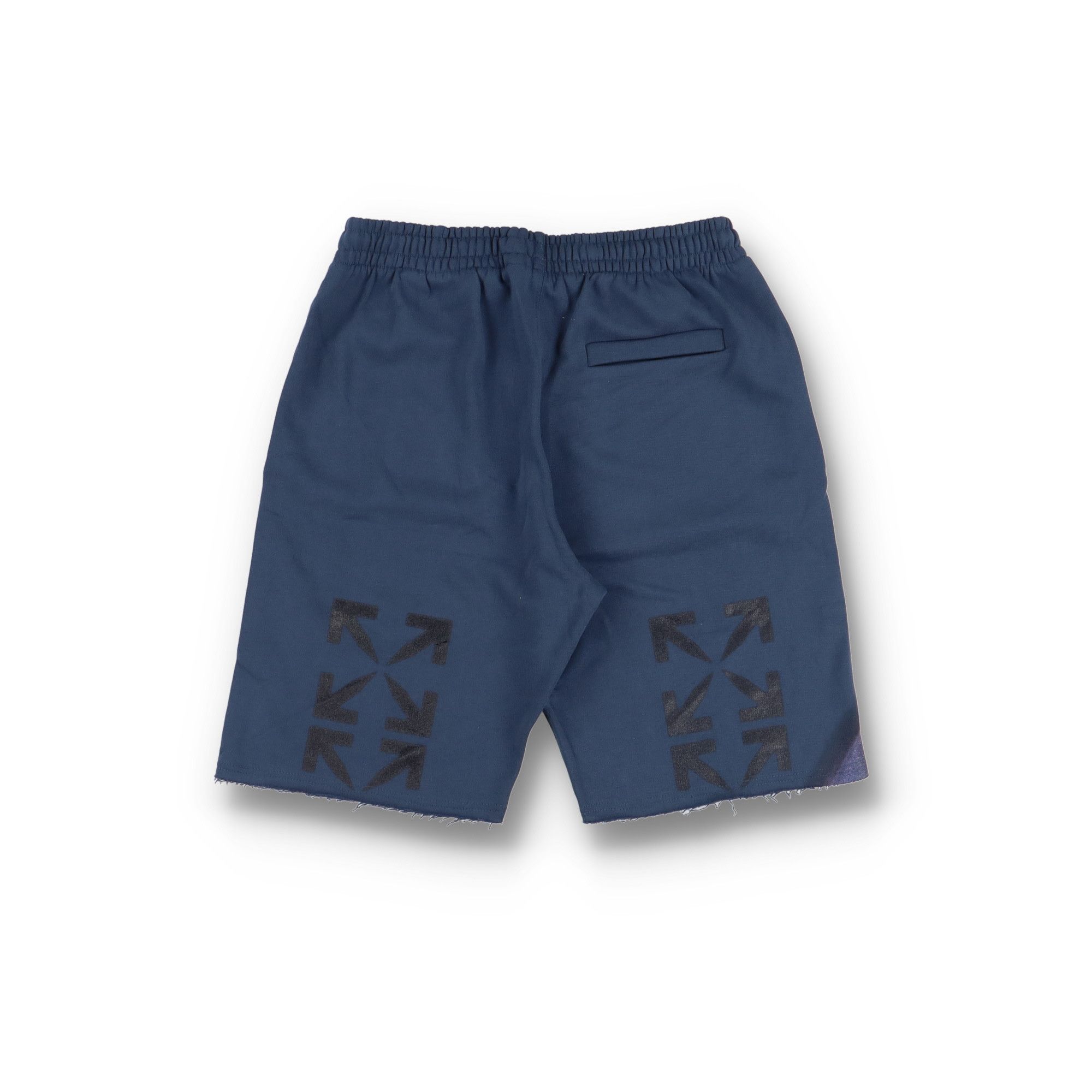 Off-White Blue Blurred Mona Lisa Arrows Sweatshorts Size US 32 / EU 48 - 6 Thumbnail