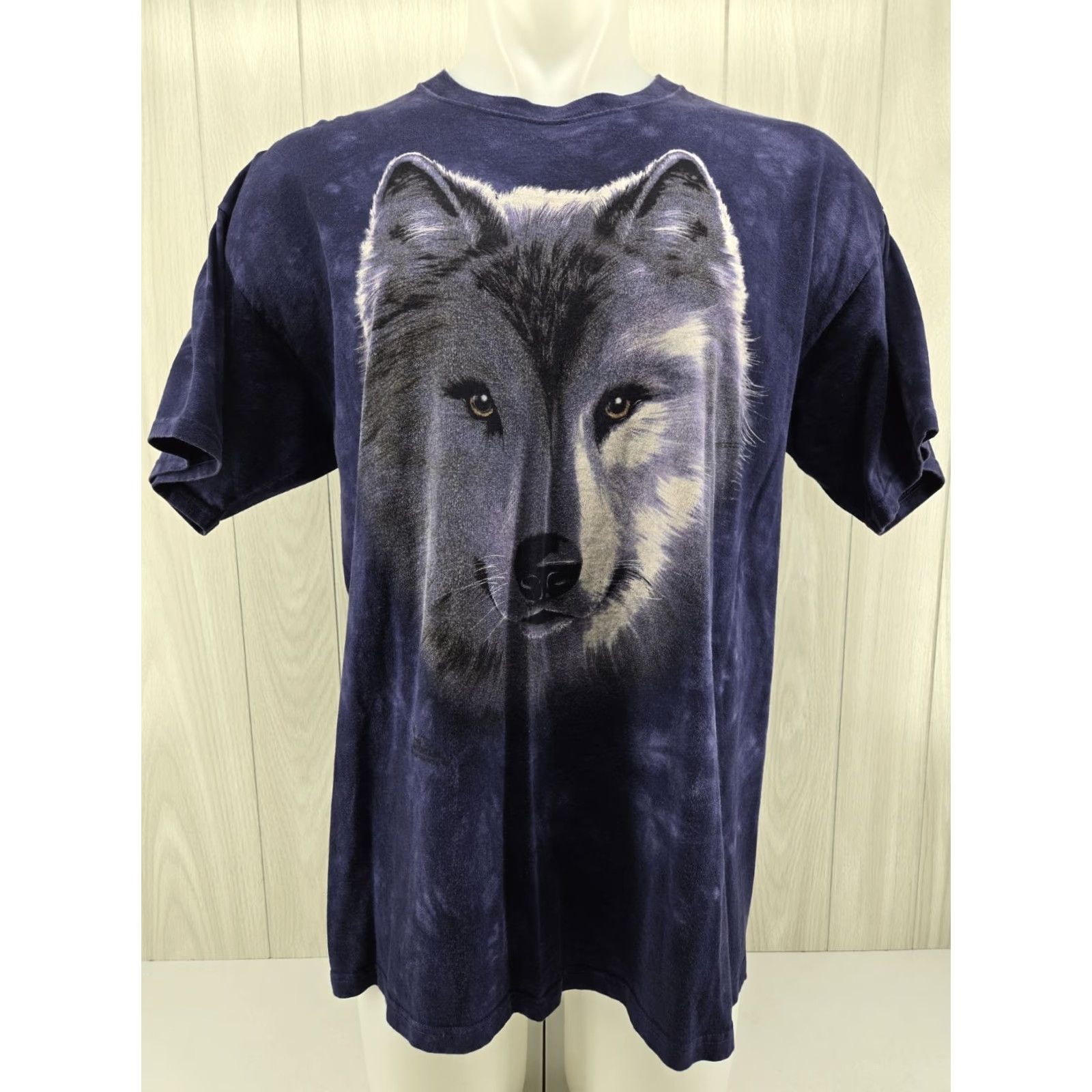 The Mountain VINTAGE The Mountain Wolf Blue Tie Dye Graphic T-Shirt XL Adult Men XLT? Size US XL / EU 56 / 4 - 2 Thumbnail