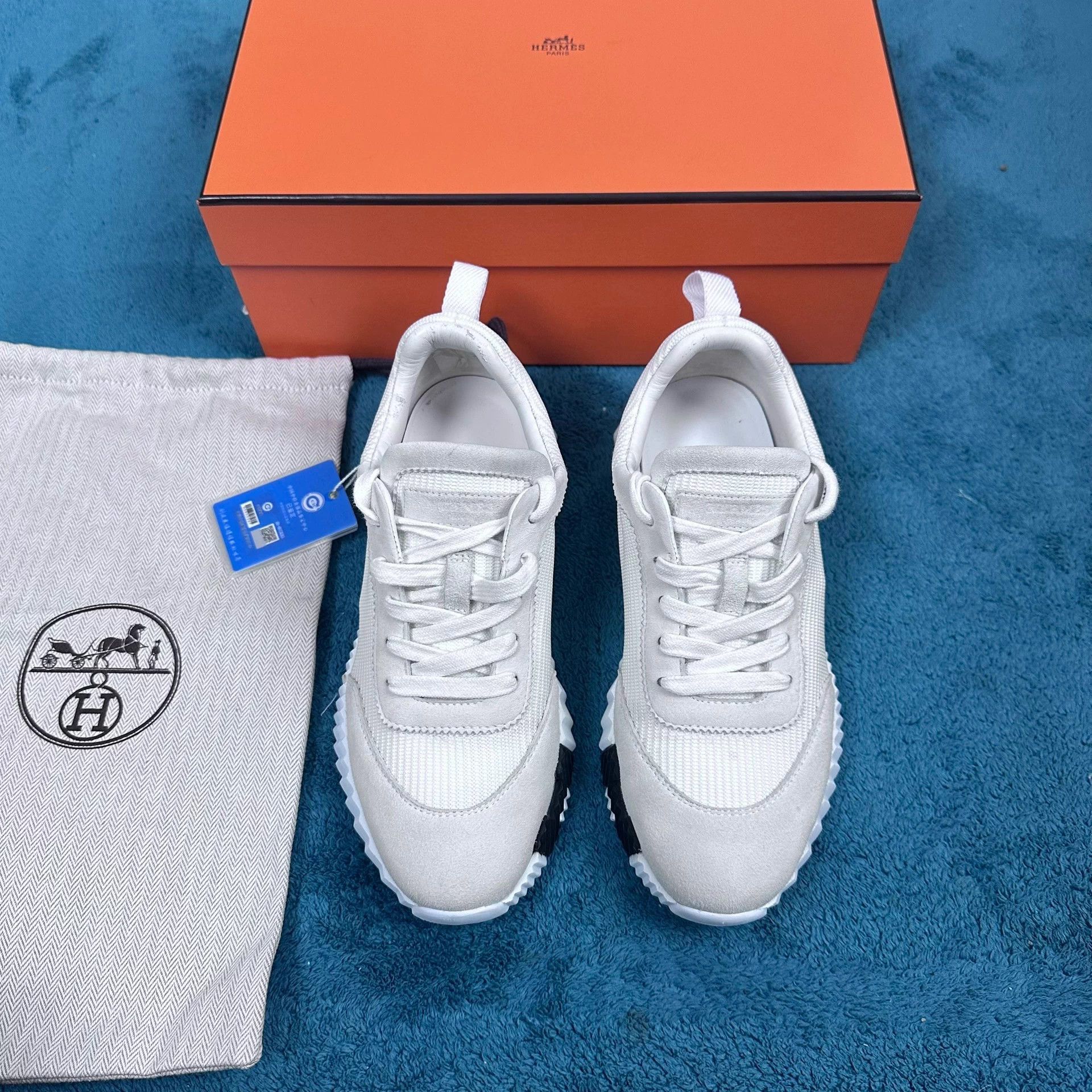 Hermes Hermès Bouncing Mesh Low Top White 36.5 Accessories Size US 5.5 / IT 35.5 - 1 Thumbnail