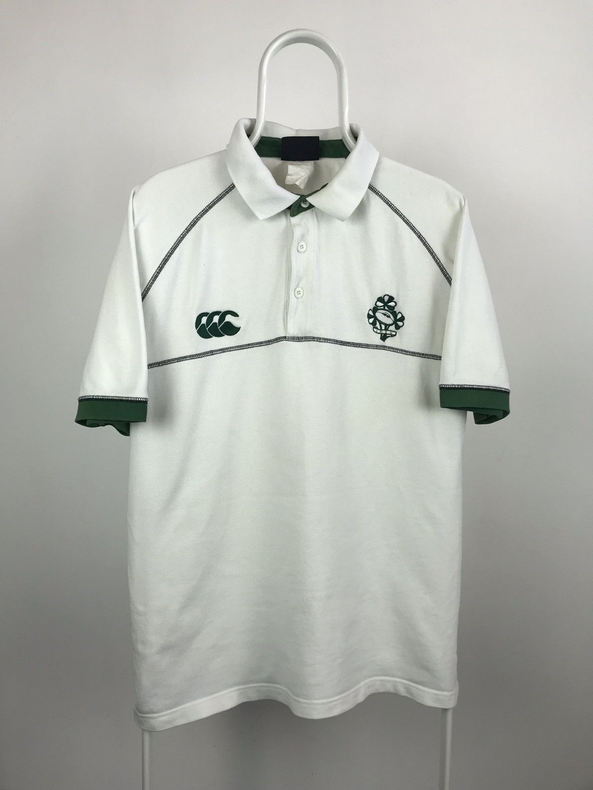 Canterbury of New Zealand × Vintage Vintage IRELAND Canterbury IRFU Rugby Style Polo Shirt Size US L / EU 52-54 / 3 - 1 Thumbnail