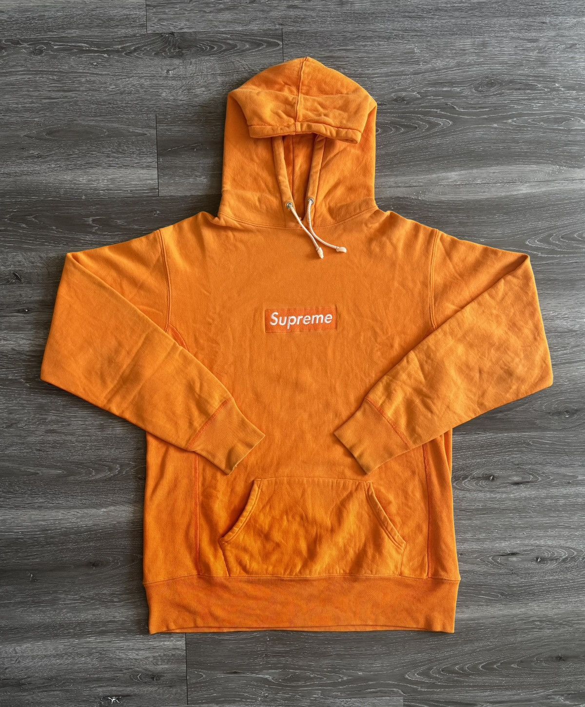 Supreme Supreme Orange Box Logo Hoodie 1999 Size US L / EU 52-54 / 3 - 2 Thumbnail