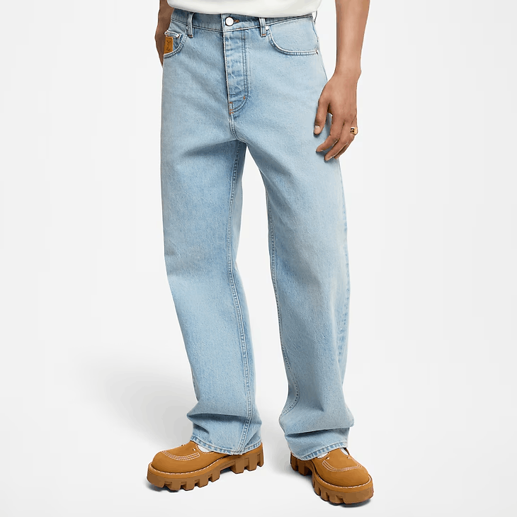 Louis Vuitton Wide Leg Fit Denim Trousers Size US 32 / EU 48 - 4 Thumbnail