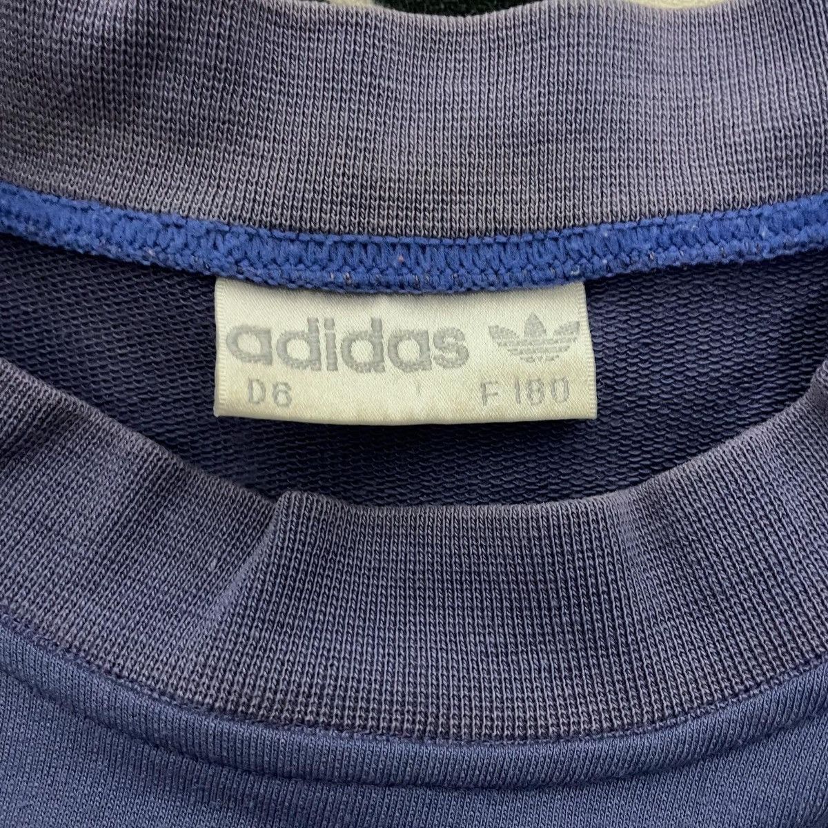 Adidas Vintage Washed Blue Boxy Crewneck Sweatshirt Adidas Size US L / EU 52-54 / 3 - 3 Thumbnail