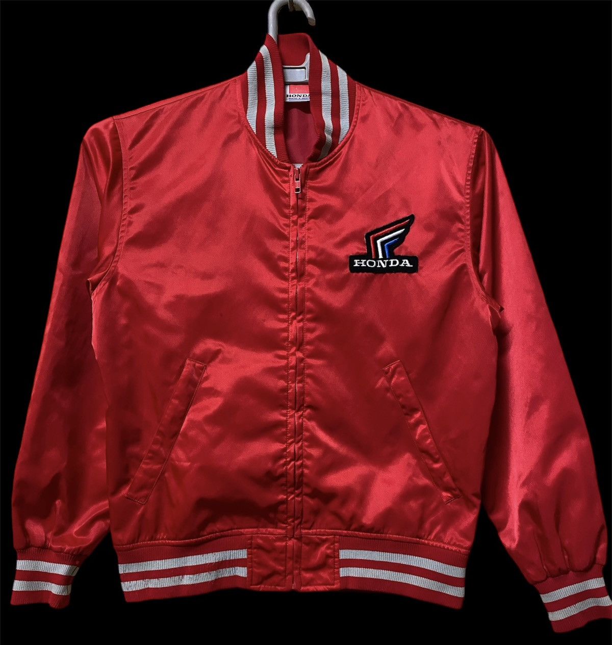 Honda × Vintage Vtg Honda racing team HRC varsity sateen jacket Size US M / EU 48-50 / 2 - 1 Thumbnail