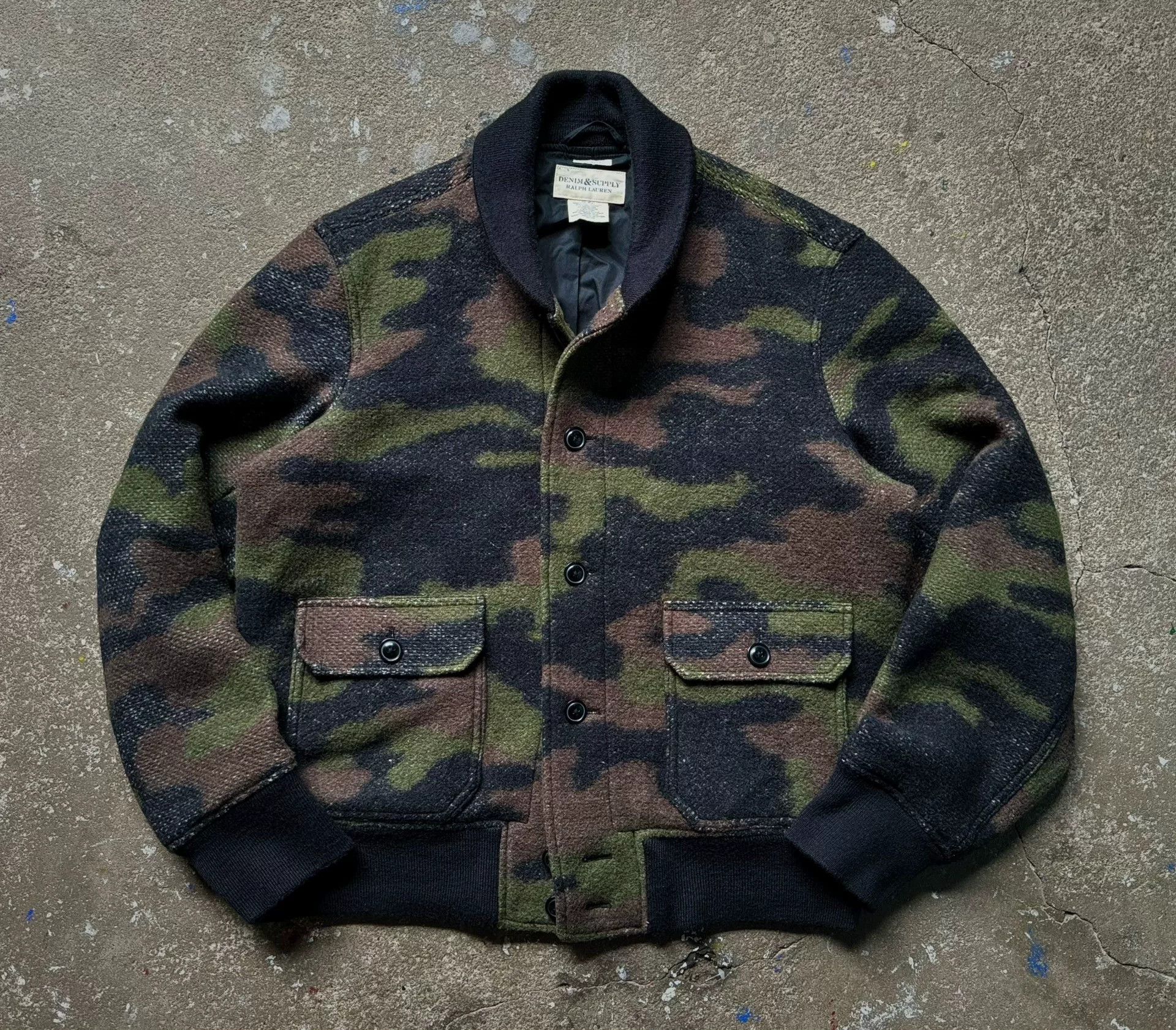 Denim & Supply Ralph Lauren Polo Ralph Lauren Denim Supply Vintage Wool Jacket Size US S / EU 44-46 / 1 - 1 Thumbnail