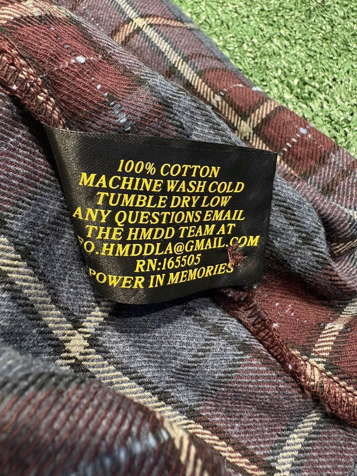 HMDD HMDD “DISCO” FLANNEL - SIZE MEDIUM - (NAVY/RED) Size US M / EU 48-50 / 2 - 3 Thumbnail
