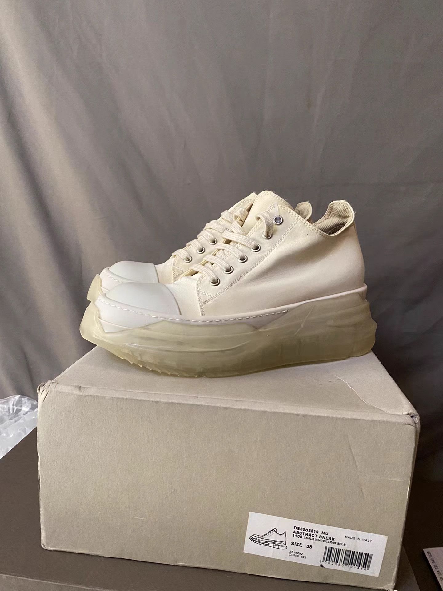Rick Owens Rick Owens White Transparent Tank Sole Jumbo Lace Size US 8 / IT 38 - 6 Thumbnail