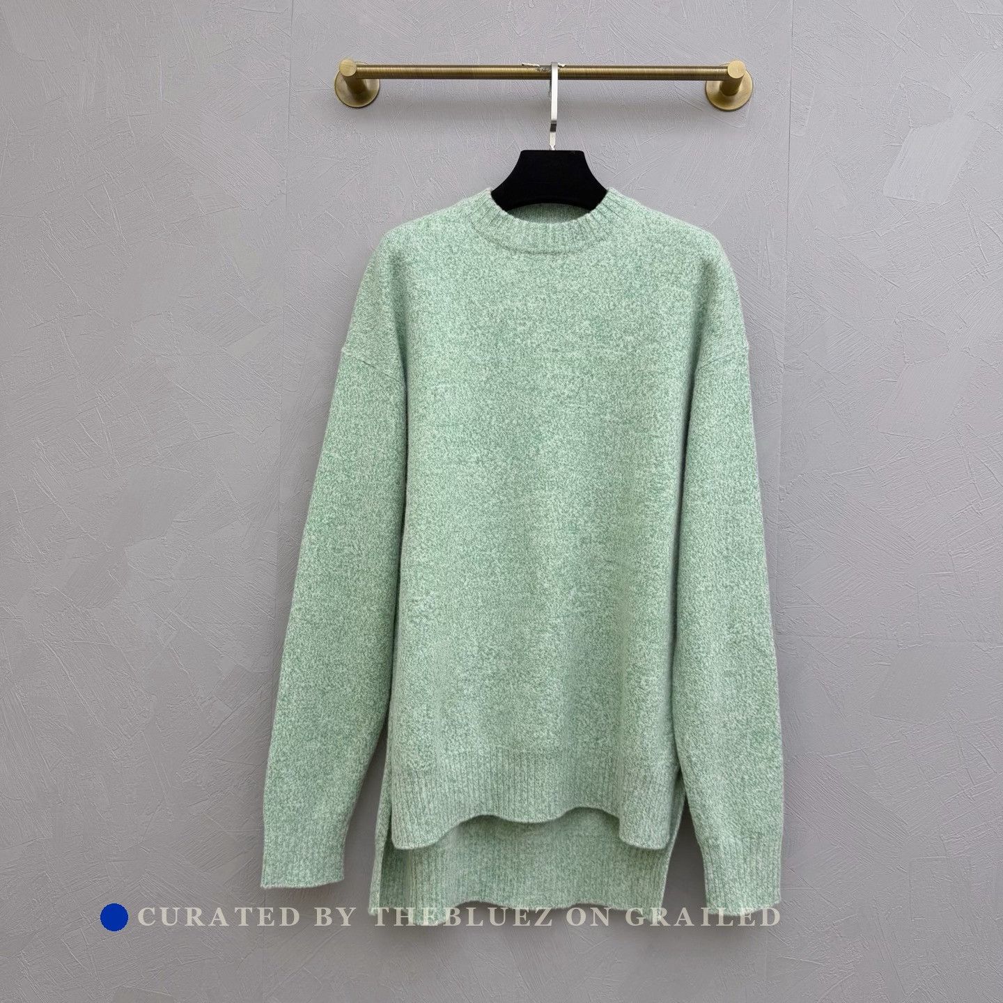 Jil Sander × Raf Simons Jil Sander AW12 Green Intarsia Whale