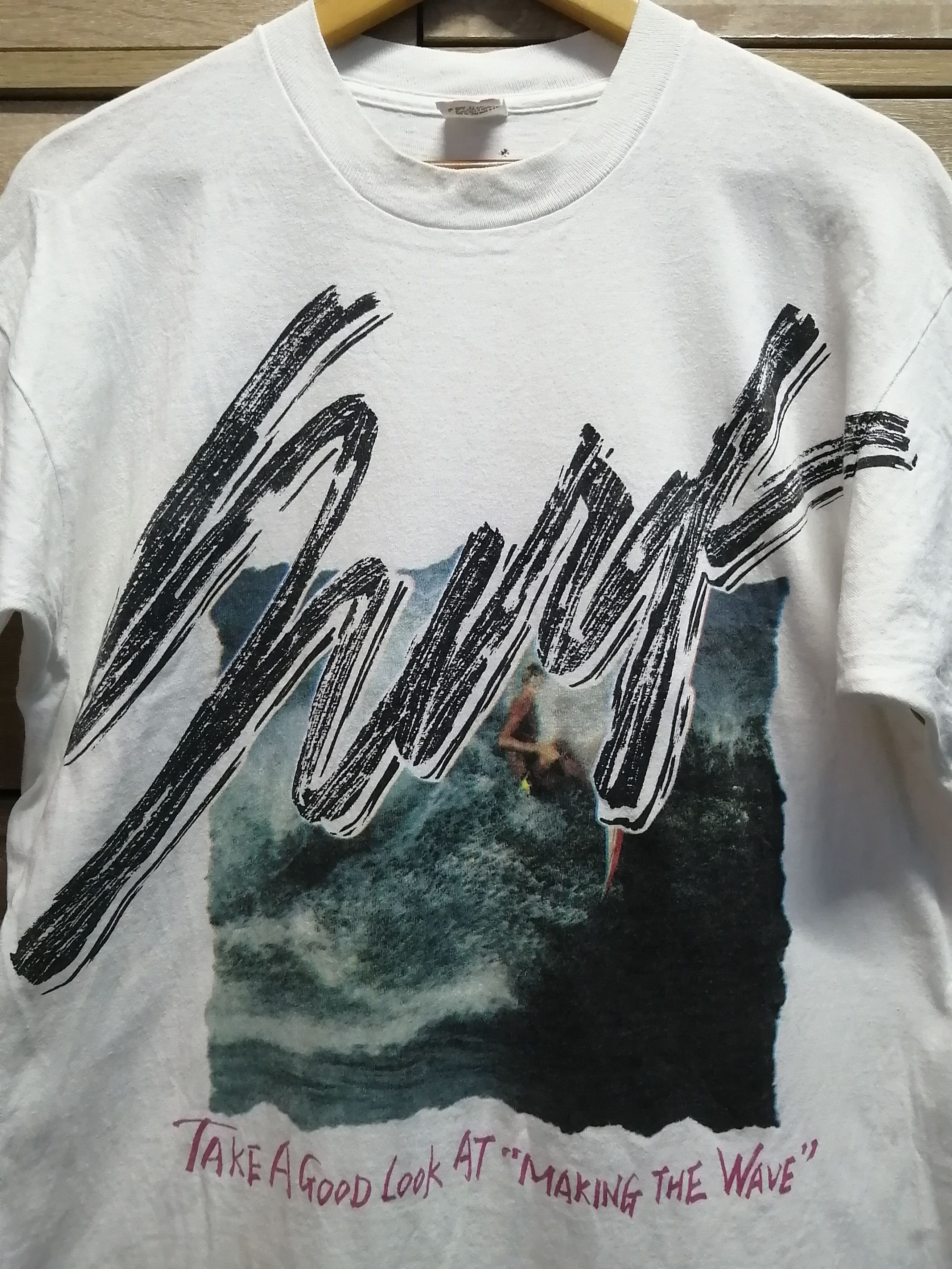 Vintage Thrashed Sun Faded Vintage Surf Shirt Distressed Grunge Band Size US L / EU 52-54 / 3 - 3 Thumbnail