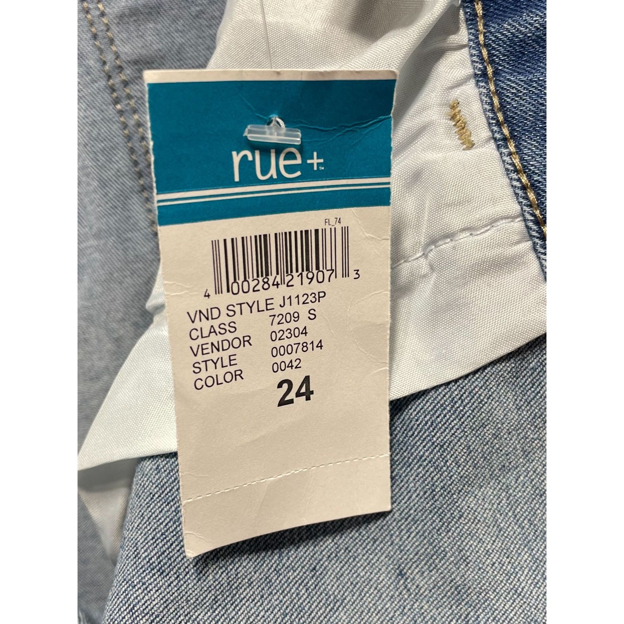 Other Rue + - Women's Ultimate Stretch High-Rise Jeans Distressed Size 42" / US 20 - 8 Thumbnail