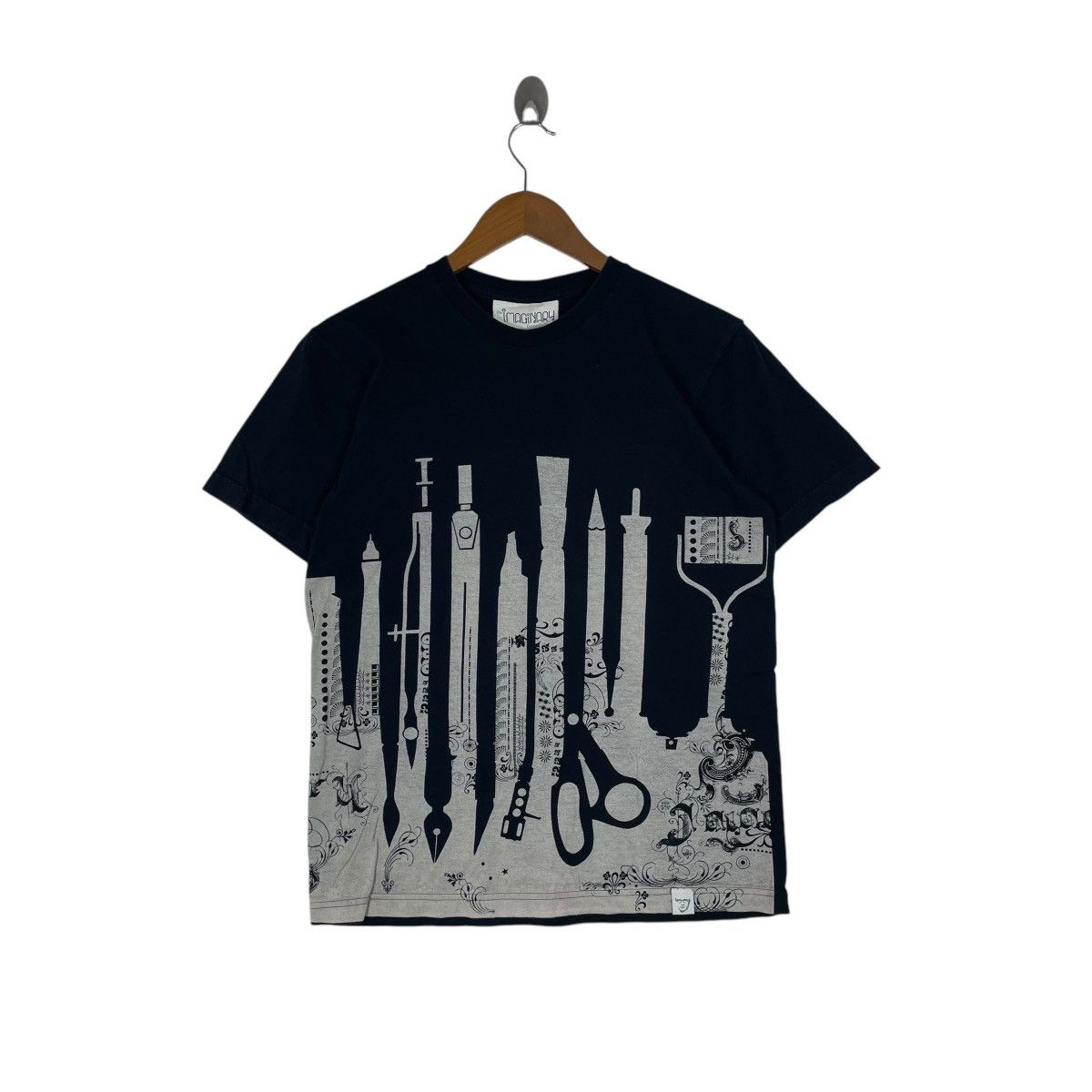 Japanese Brand Imaginary Foundation Barber Scissors Clippers Art Work Shirt Size US M / EU 48-50 / 2 - 1 Thumbnail