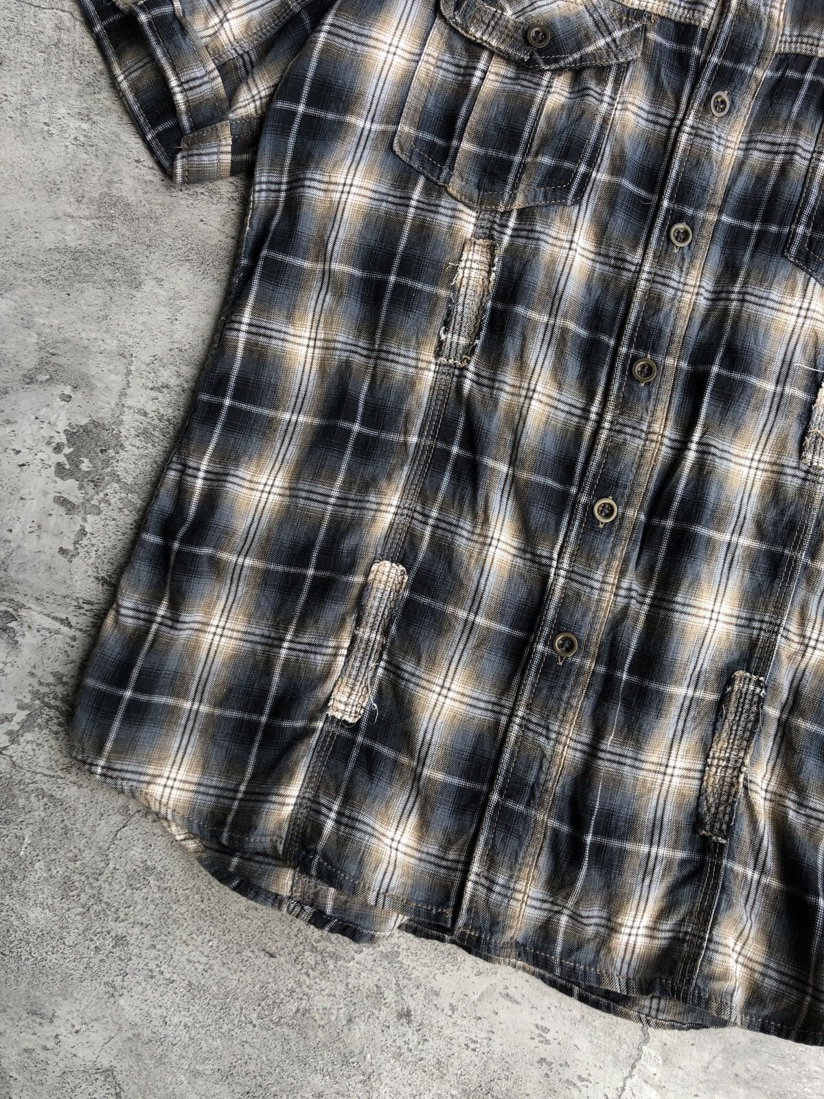 Designer ΩΜΚΟΣ CHECK SHORT SLEEVED SHIRT (Unisex) Size US XL / EU 56 / 4 - 4 Thumbnail