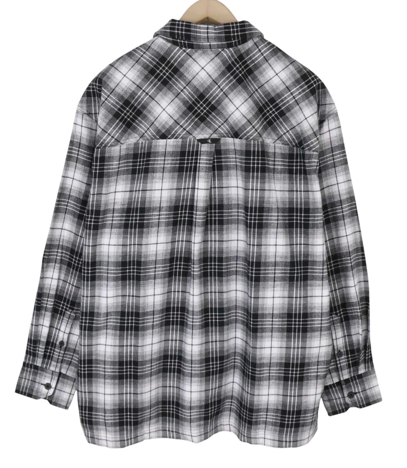 Calvin Klein L Flannel Plaid Patch Pockets 87679 Size US L / EU 52-54 / 3 - 2 Thumbnail