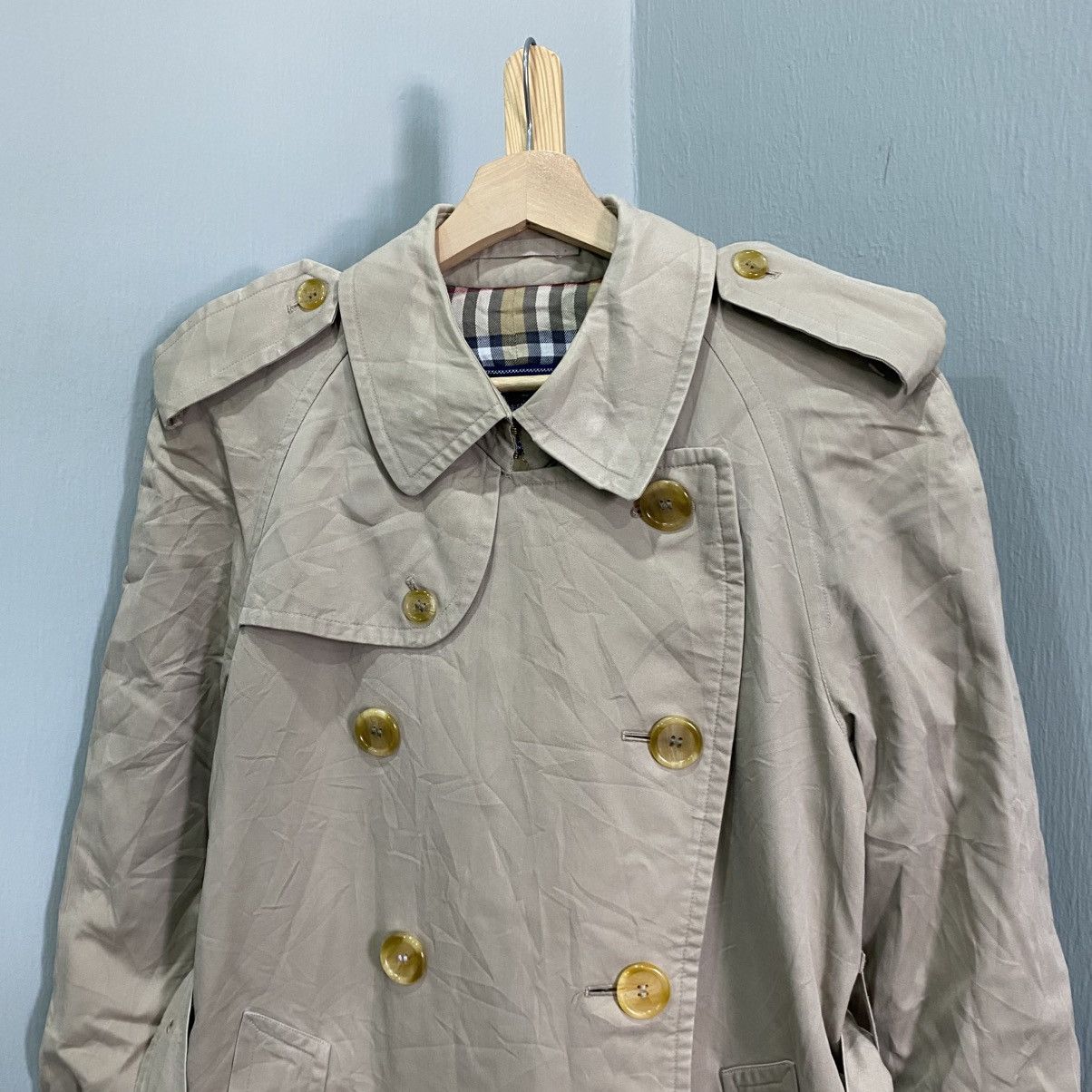 Burberry Vintage Burberrys Nova Check Double Breasted Trench Coat Size US M / EU 48-50 / 2 - 4 Thumbnail