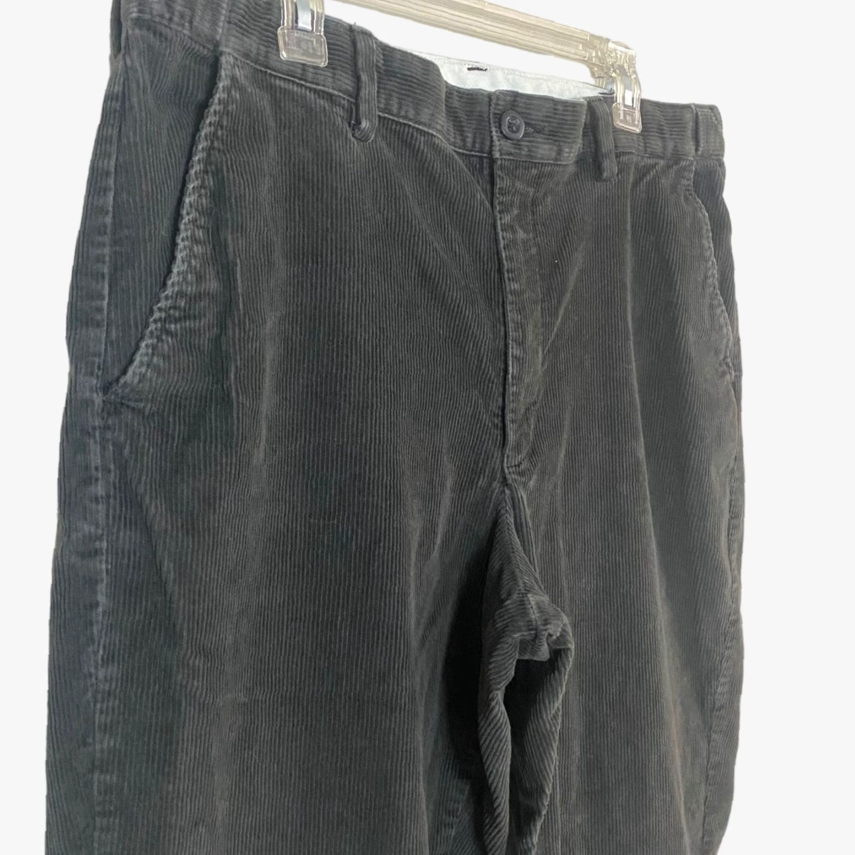 Vintage VINTAGE L.L. Bean Men's Corduroy Pants Flat Front Stretch Casual Waist 38X30 Gray Size US 38 / EU 54 - 5 Thumbnail