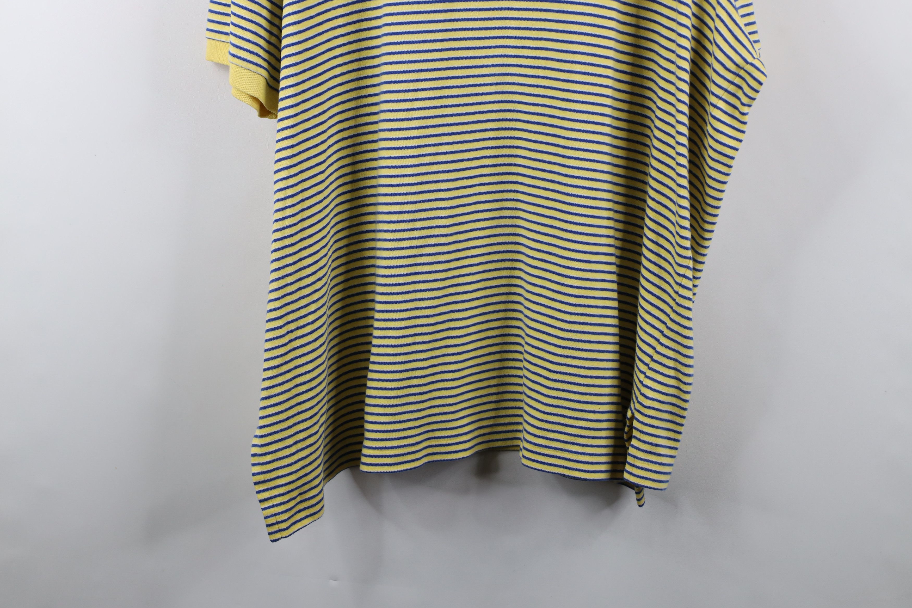 Ralph Lauren × Vintage Vintage 90s Ralph Lauren Soft Cotton Touch Polo Shirt Yellow Size US XXL / EU 58 / 5 - 12 Thumbnail