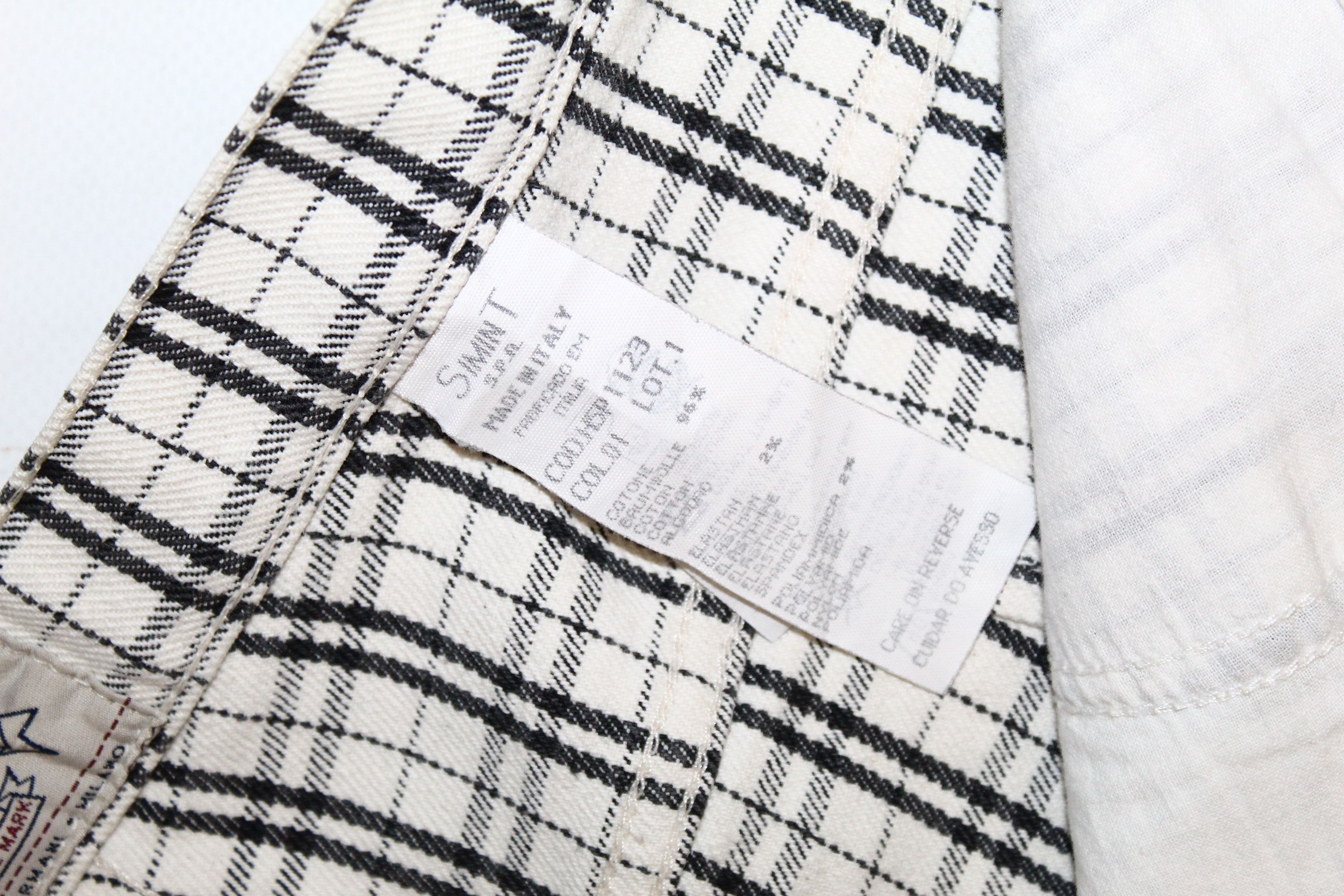 Giorgio Armani Giorgio Armani Jeans Nova Check Straight Leg Denim Pants Size US 31 - 9 Thumbnail