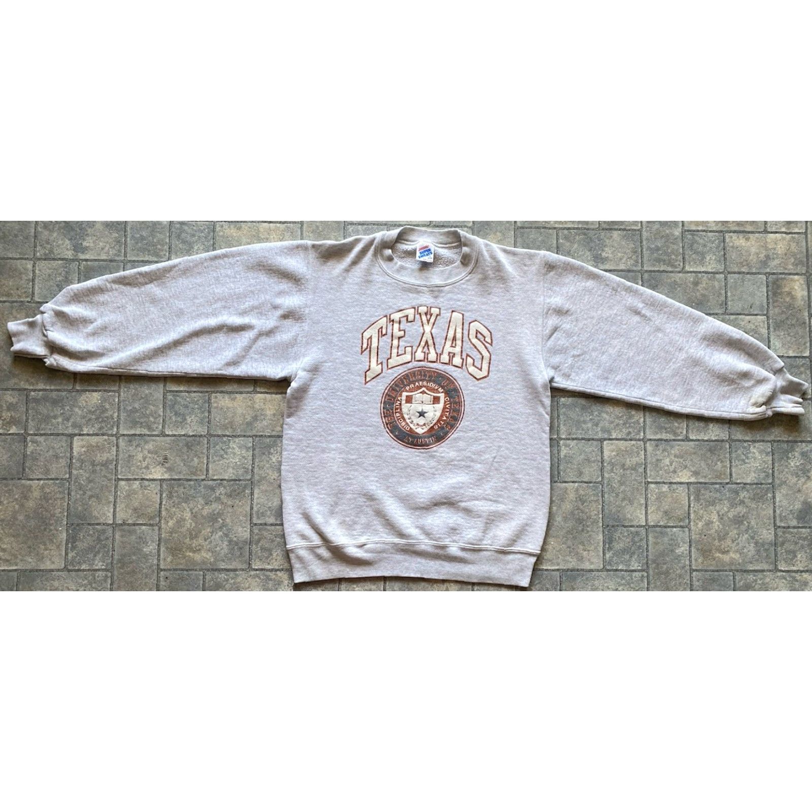 Jerzees VINTAGE Jerzees Soft Sweatshirt Mens S Made In USA University Of Texas Gray Sweatshirt Pullover Long Sleeve Sweatshirt Men Jerzees Super Sweats Size US S / EU 44-46 / 1 - 2 Thumbnail
