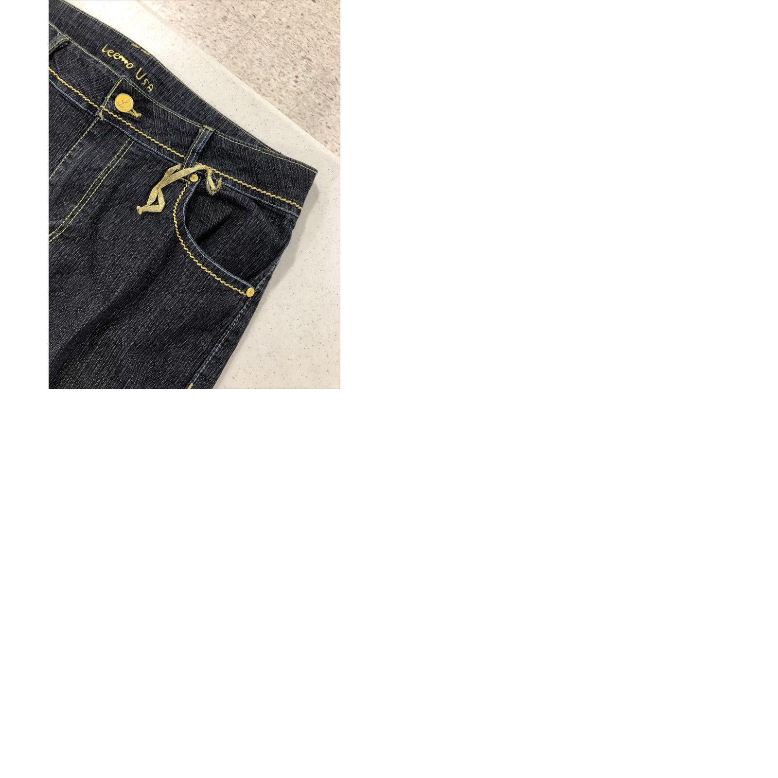 Vintage VINTAGE Leemo Usa Jeans Shape: Straight Leg Blue 16 Womens Stretchy New Condition Regular Size 16 USA Theme Womens Jeans 31 Inseam Button Accents Size 25" / US 0 / IT 36 - 9 Thumbnail