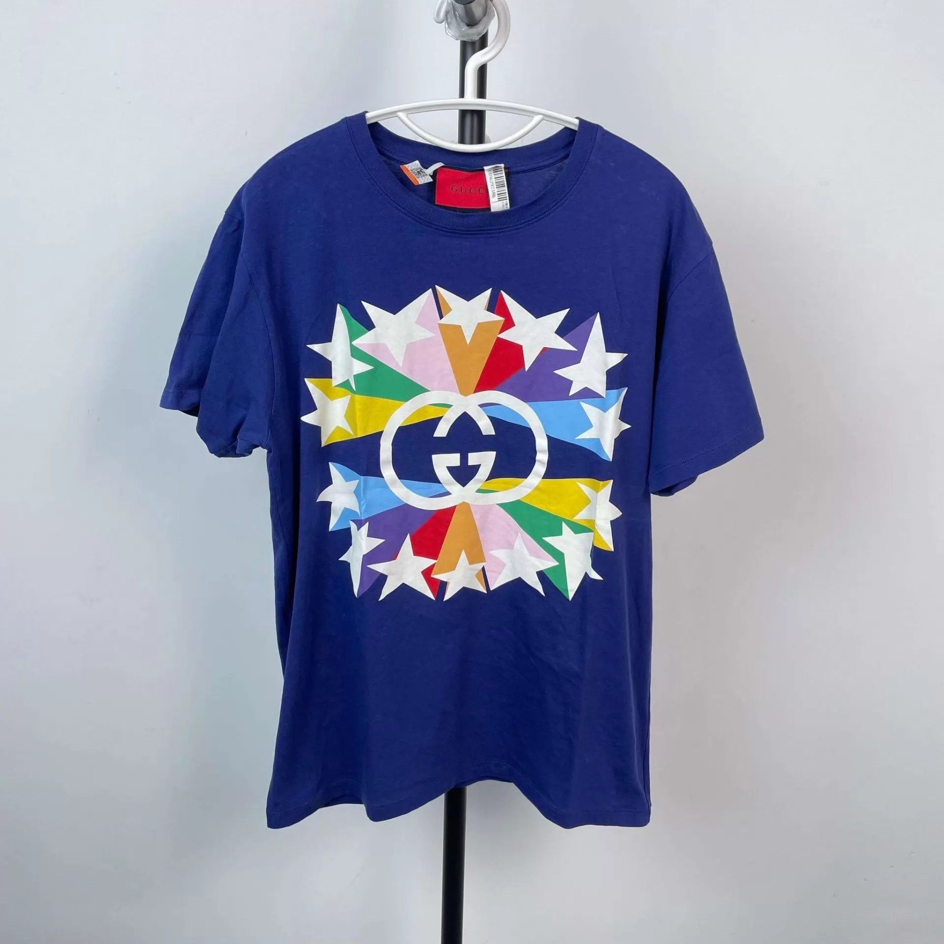 Gucci Gucci Star Double G Crewneck SS Blue S 175 Size US S / EU 44-46 / 1 - 1 Thumbnail