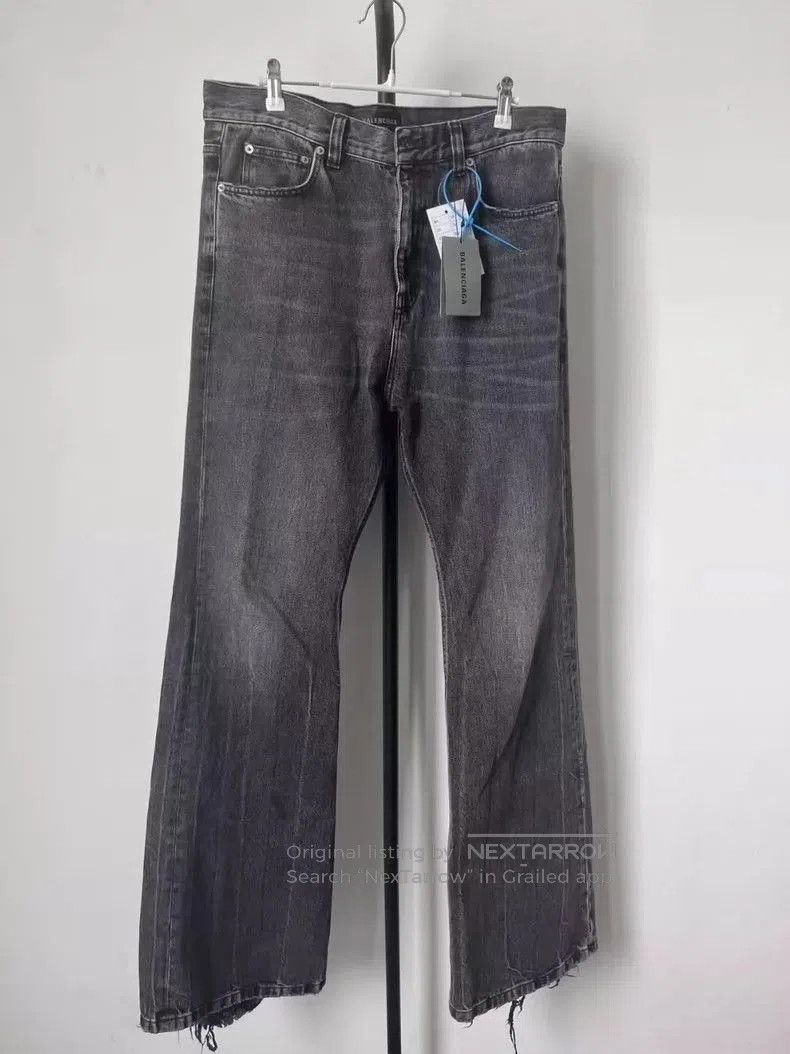 Balenciaga Balenciaga 22AW show style Flared flared black denim