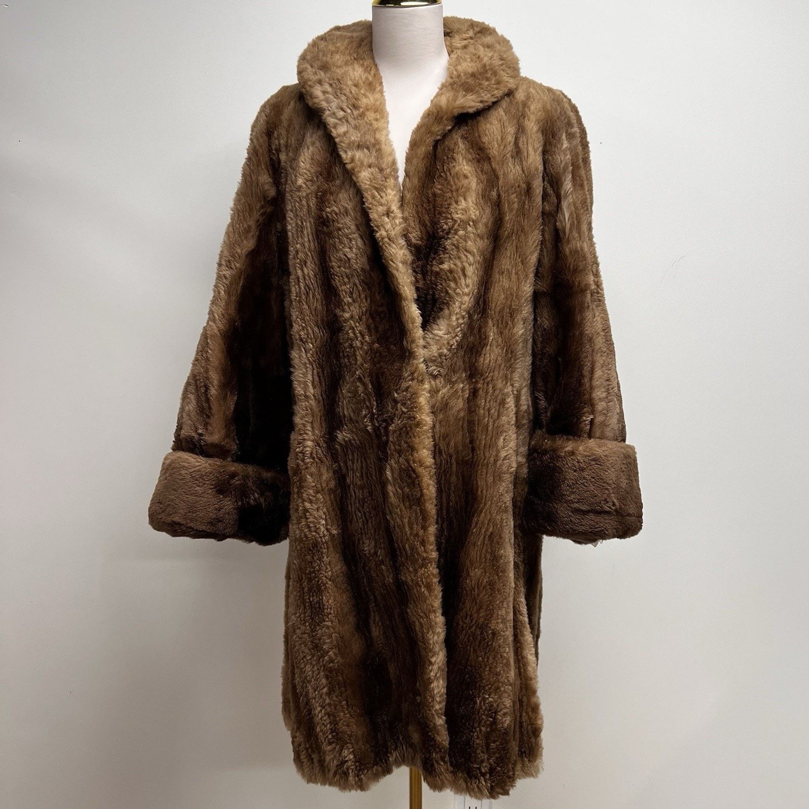 Other 50s Gittelmans Sons Beaver Fur Coat Brown Size M / US 6-8 / IT 42-44 - 1 Thumbnail