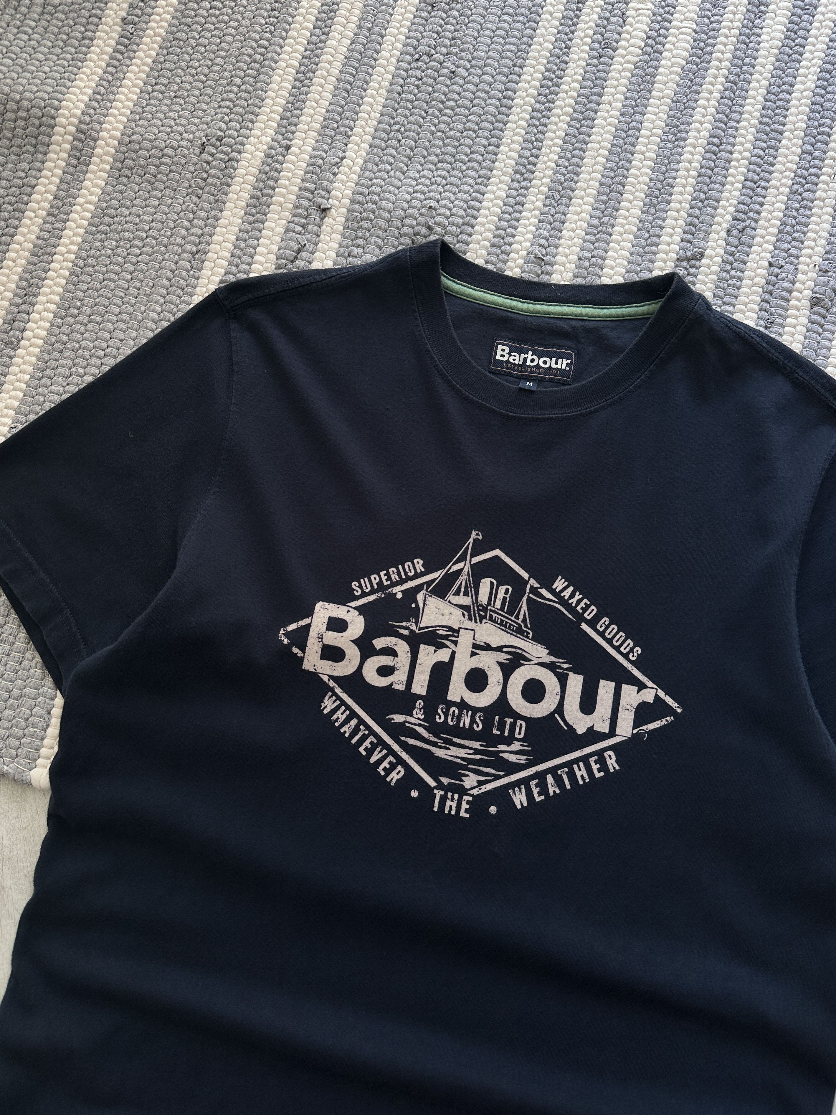 Barbour Barbour Logo Tee Shirt Size US M / EU 48-50 / 2 - 2 Thumbnail