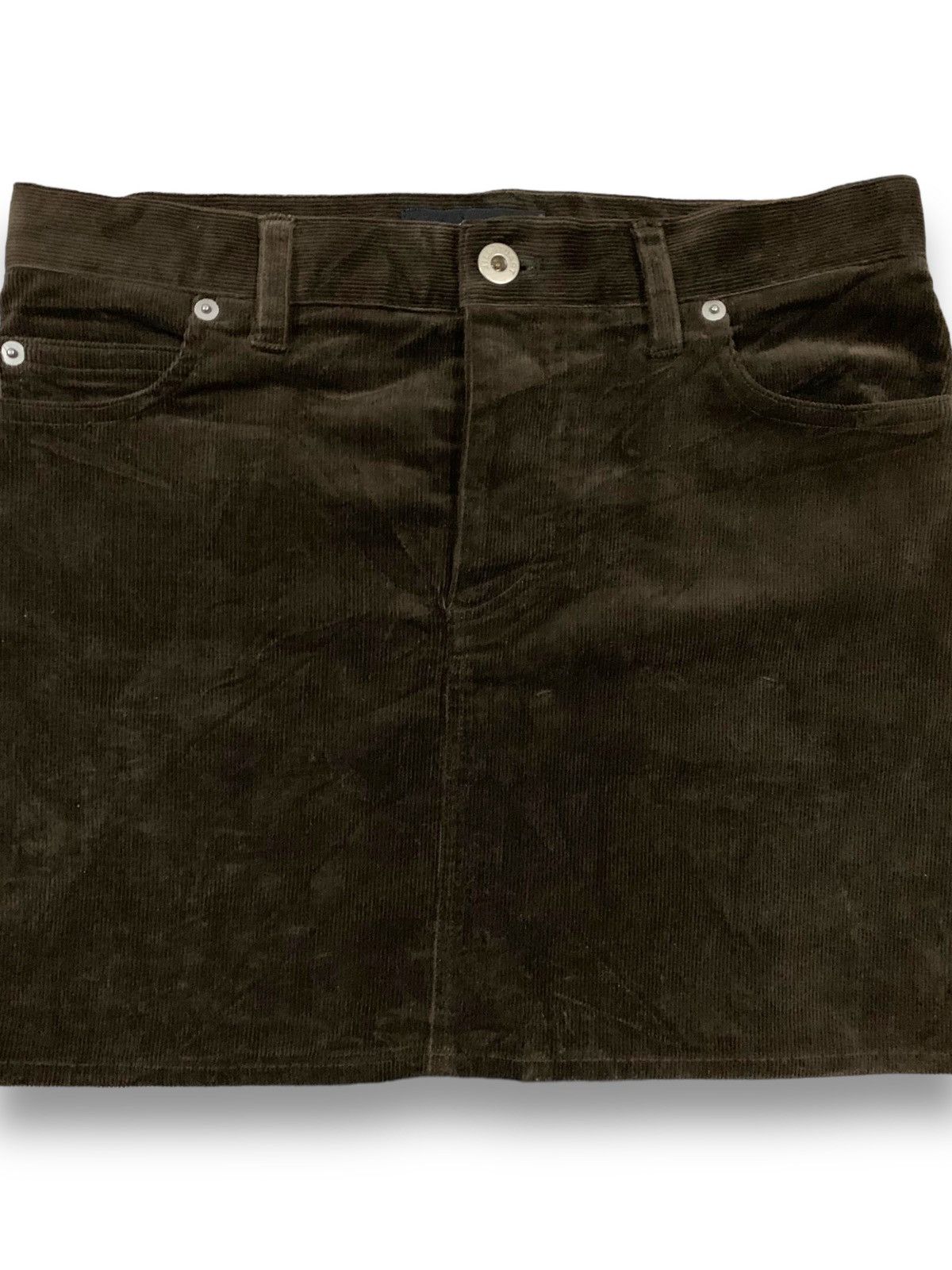 Jil Stuart Vintage Jill Stuart Button Fly Velvet Corduroy Mini Skirt Size 27" / US 4 / IT 40 - 5 Thumbnail