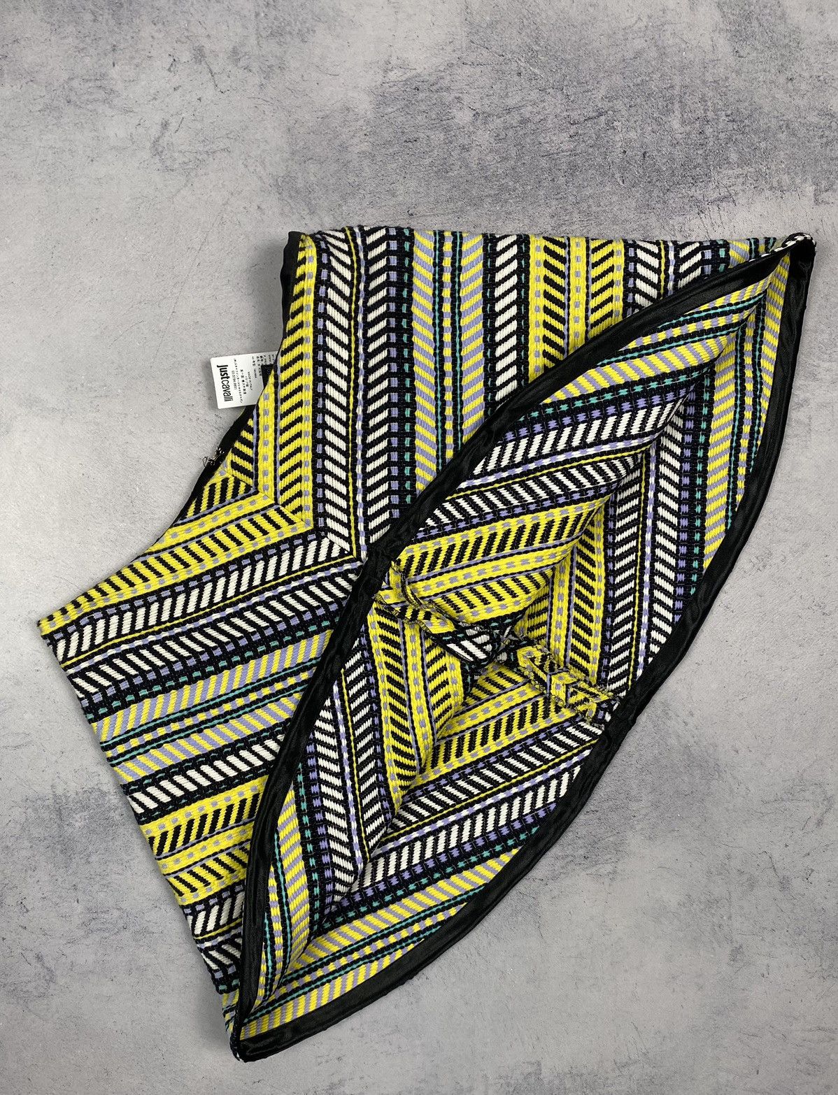 Just Cavalli Just Cavalli Women's Multi-Color Striped A-Line Mini Skirt Size S / US 4 / IT 40 - 13 Thumbnail