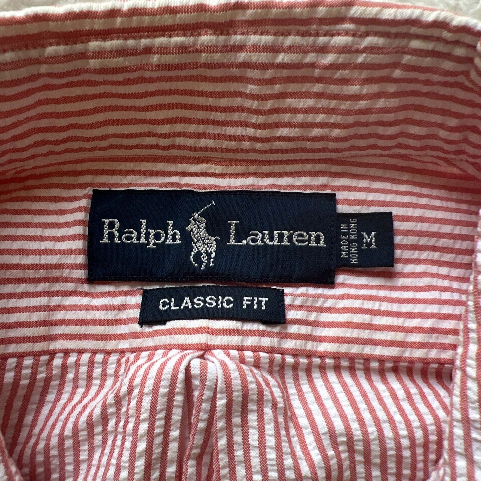 Ralph Lauren Ralph Lauren Shirt Men M Pink Striped Button Up Short Sleeve Size US M / EU 48-50 / 2 - 3 Thumbnail