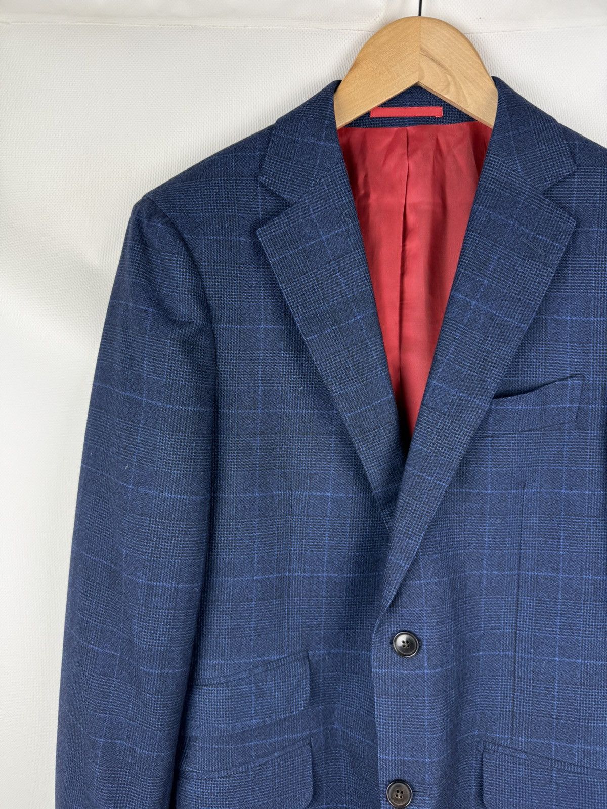 Suitsupply Suitsupply Carlo Barbera Wool Sienna Plaid Blazer Jacket Size 36R - 4 Thumbnail