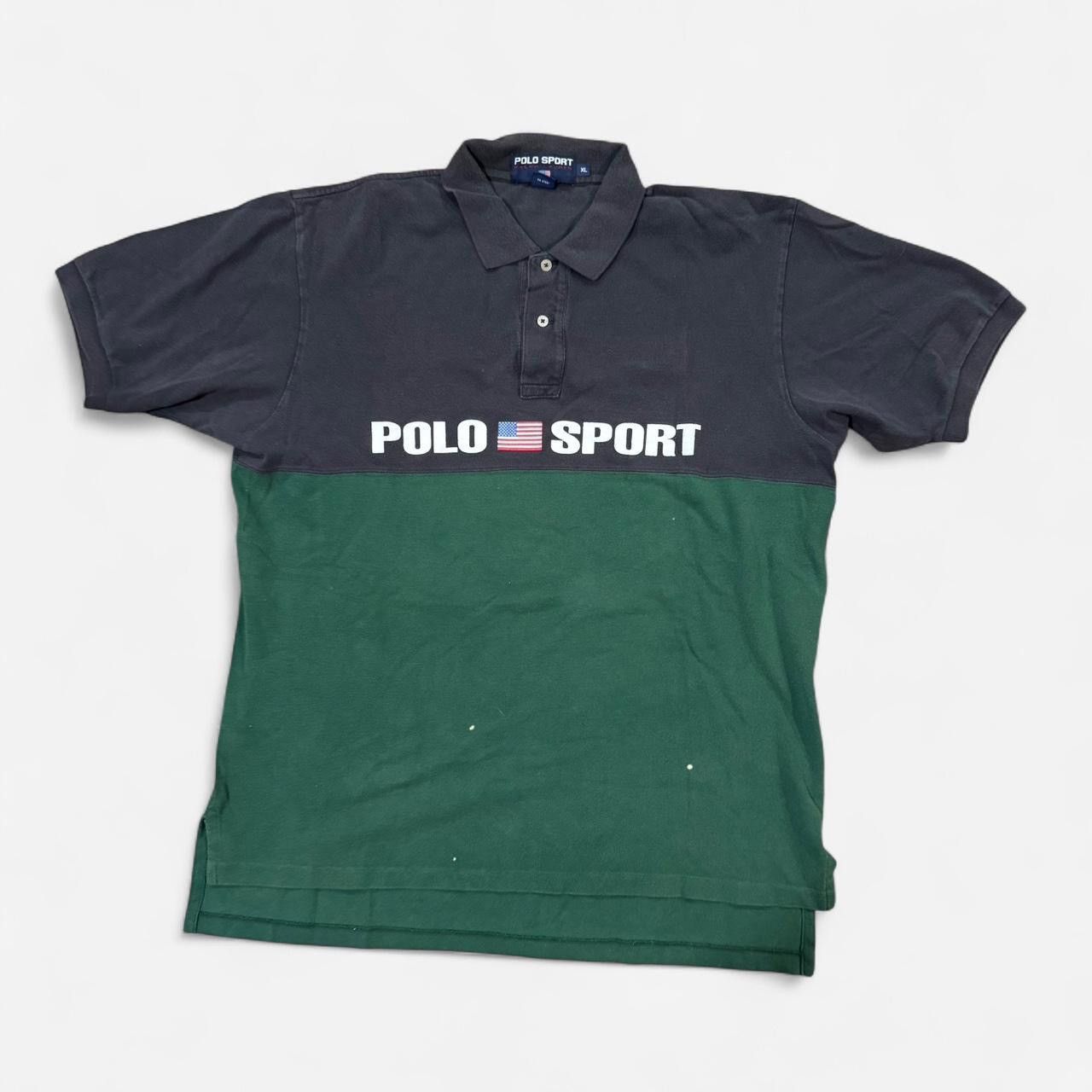 Polo Ralph Lauren Vintage 90s polo sport Ralph Lauren polo shirt Size US XL / EU 56 / 4 - 1 Thumbnail