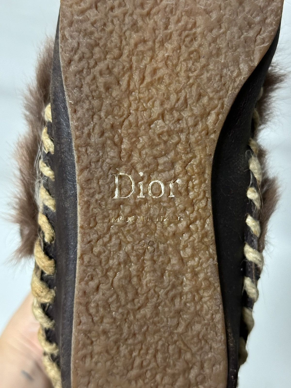Dior CHRISTIAN DIOR F/W 2002 Fur Lace Up Ankle Boots Mukluks Size US 6 / IT 36 - 7 Thumbnail