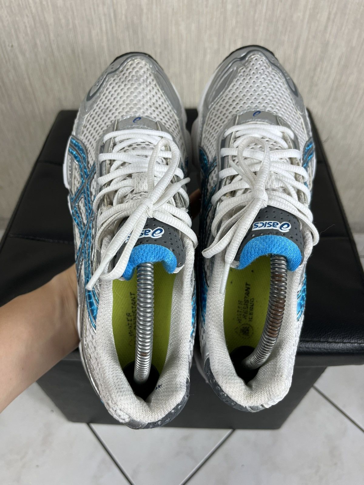 Asics × Vintage Vintage Asics Gel-Stratus 3 y2k mesh silver sneakers shoes Size US 9.5 / EU 42-43 - 14 Thumbnail