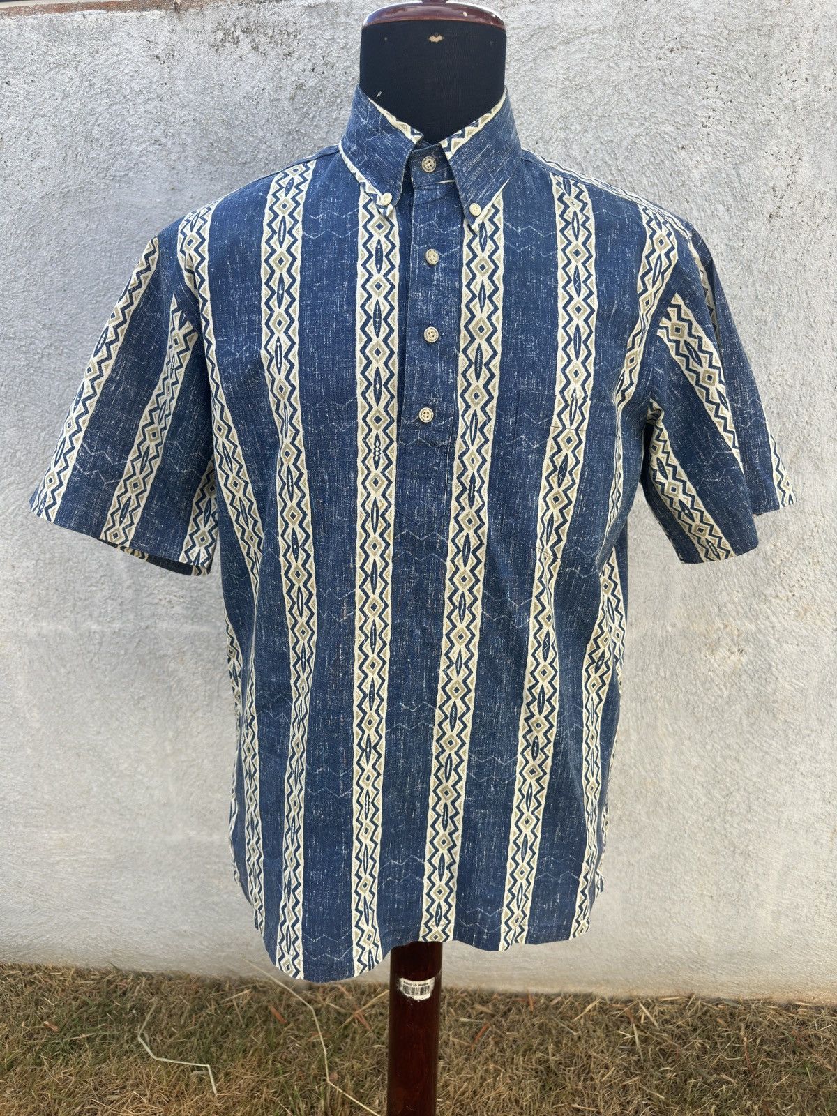 Reyn Spooner Reyn Spooner Hawaiian Print Blue/Beige Men's Medium Size US M / EU 48-50 / 2 - 1 Thumbnail