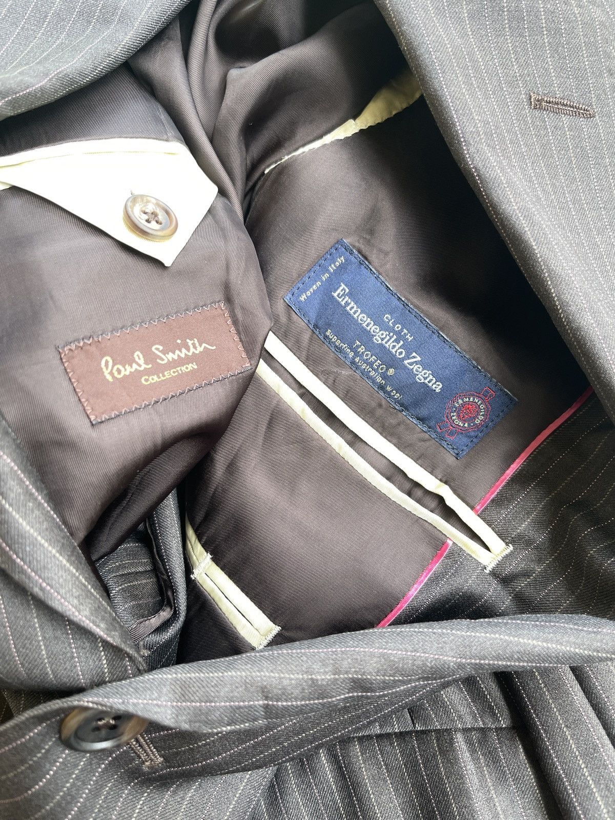 Ermenegildo Zegna Paul Smith X Ermenegildo Zegna Stripe Coat Blazer Size US M / EU 48-50 / 2 - 5 Thumbnail