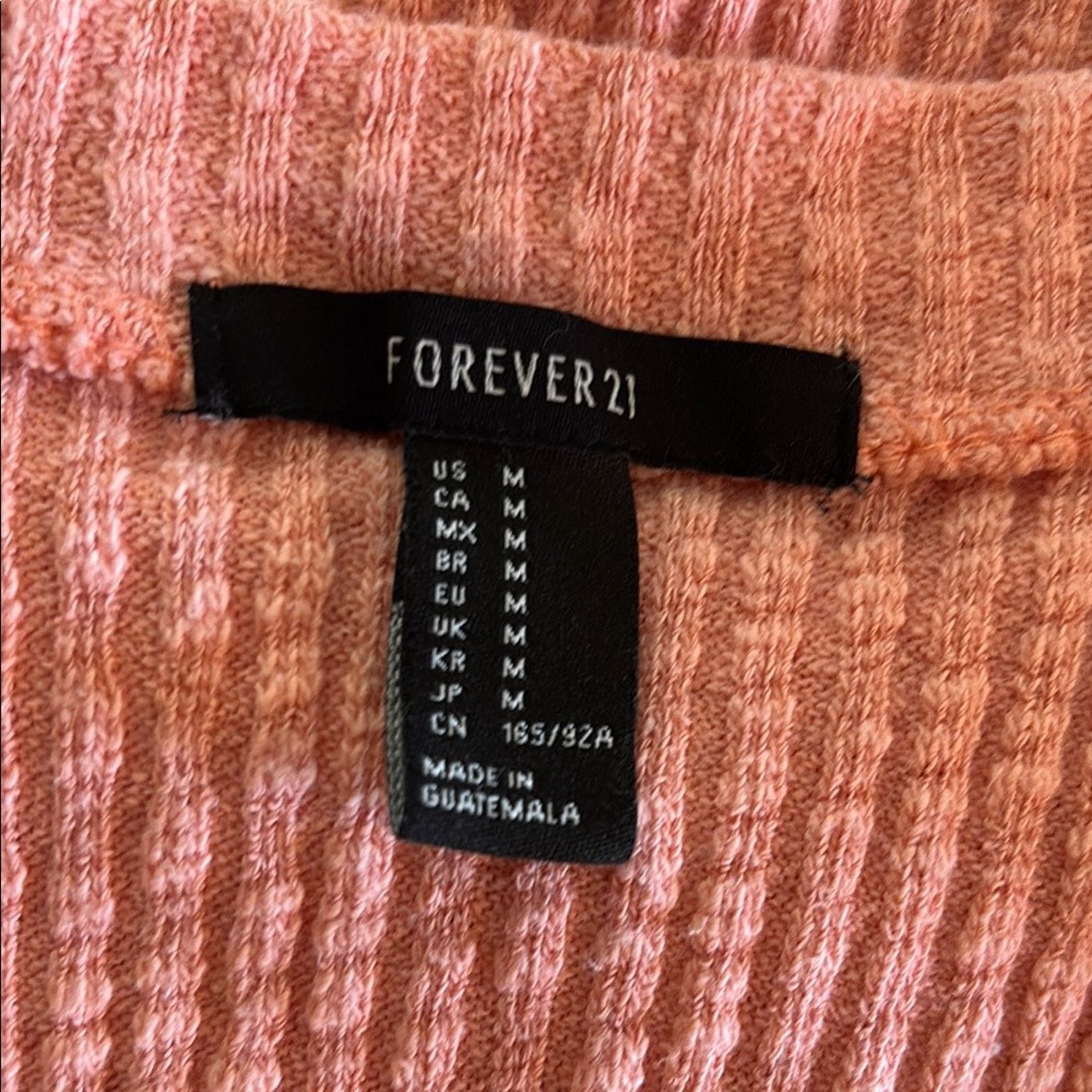 Forever 21 Forever 21 Ribbed Coral Tank Top Size Medium Size M / US 6-8 / IT 42-44 - 2 Thumbnail