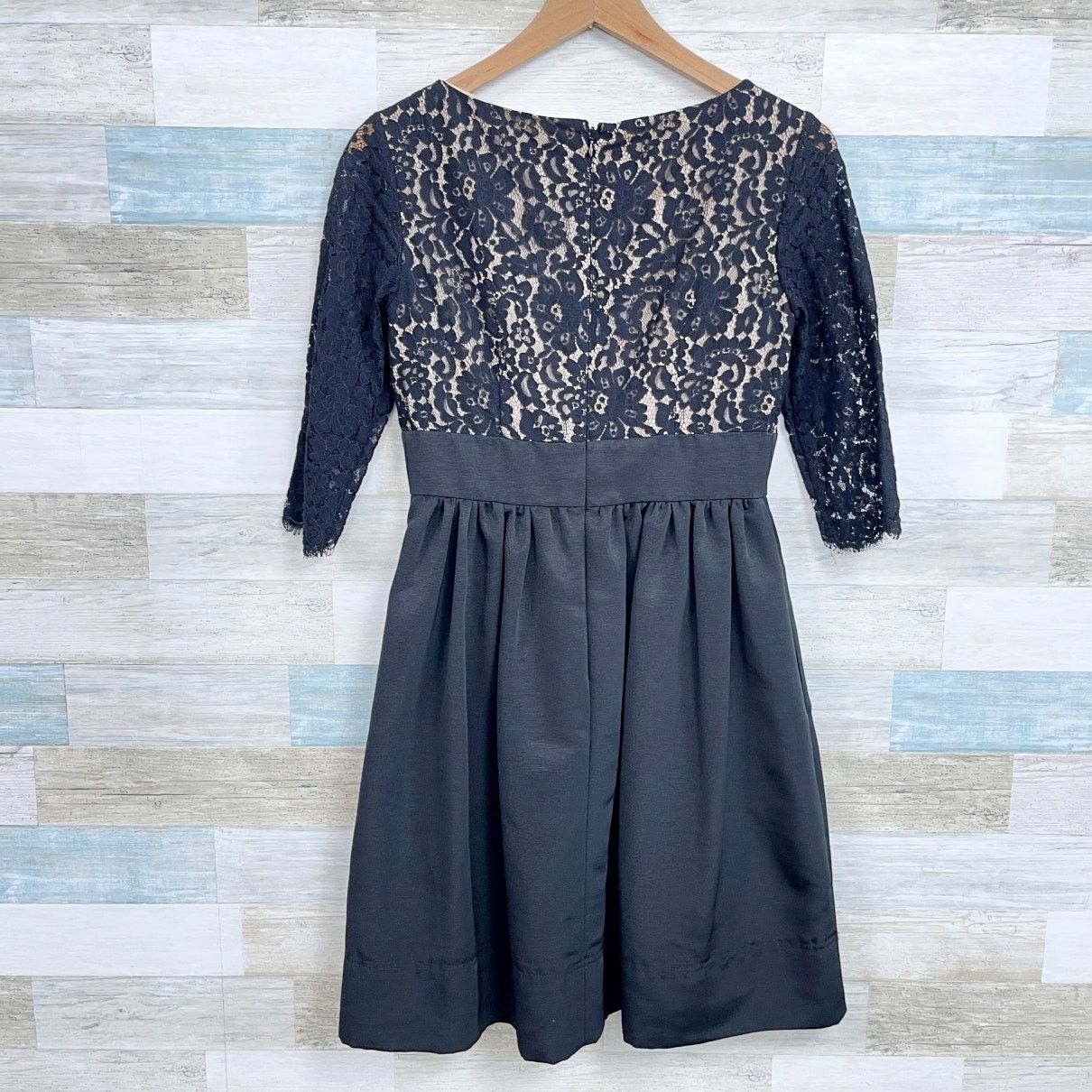 Other Eliza J Lace Fit & Flare Cocktail Dress Black Cream 4 Size S / US 4 / IT 40 - 3 Thumbnail
